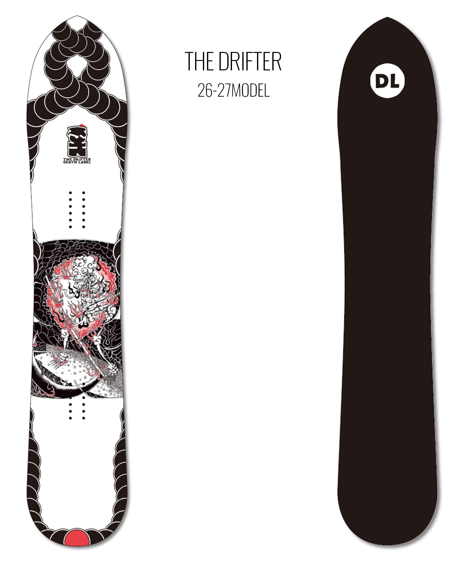 DEATH LABEL デスレーベル ザドリフター THE DRIFTER スノーボード 板 DEATH LABEL デスレーベル ザドリフター THE DRIFTER スノーボード 板