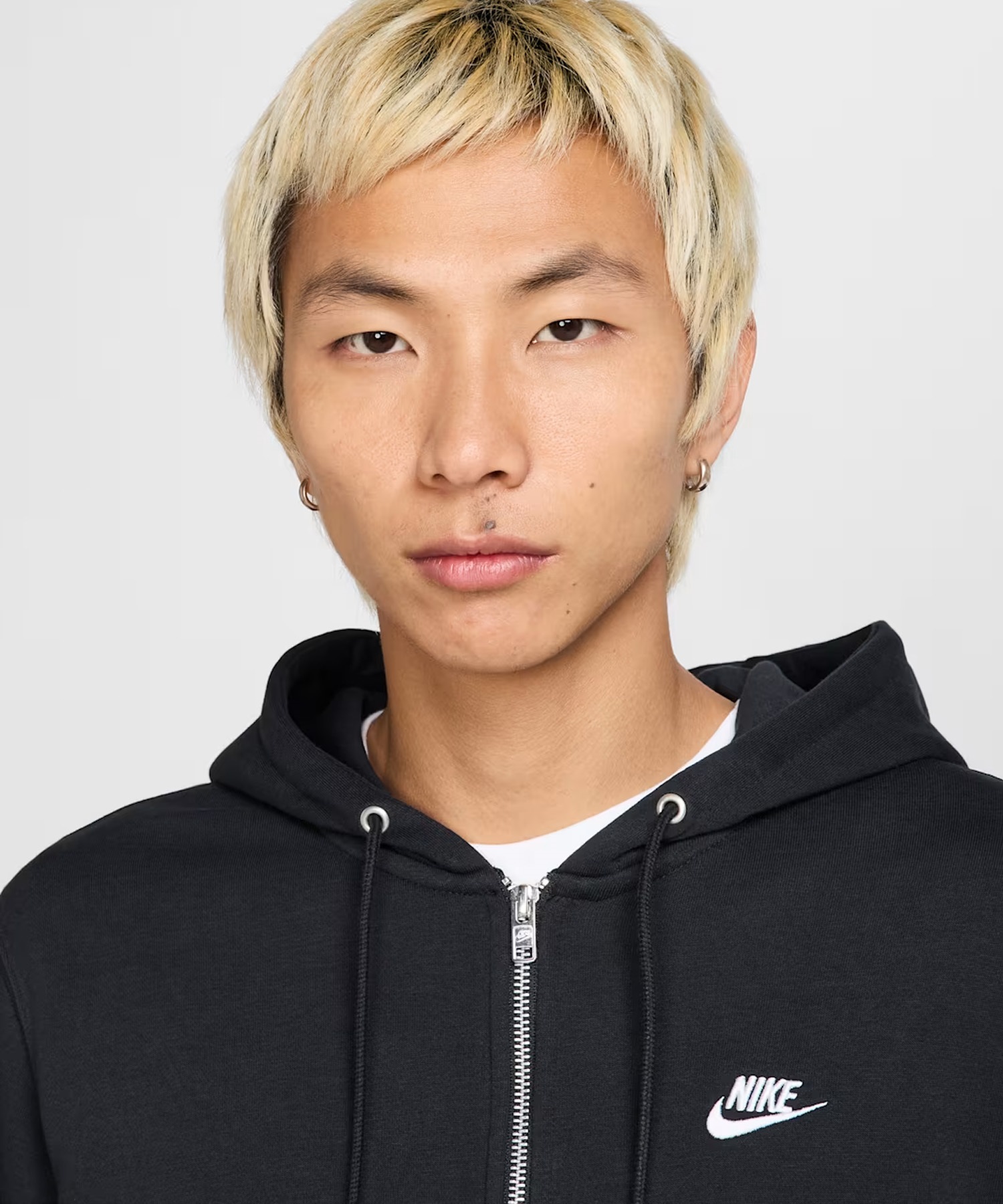 NIKE ナイキ ジップアップ パーカー フーディー メンズ ワンポイント