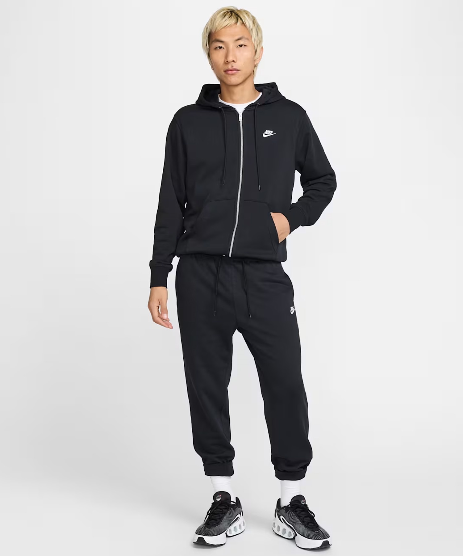 NIKE ナイキ ジップアップ パーカー フーディー メンズ ワンポイント