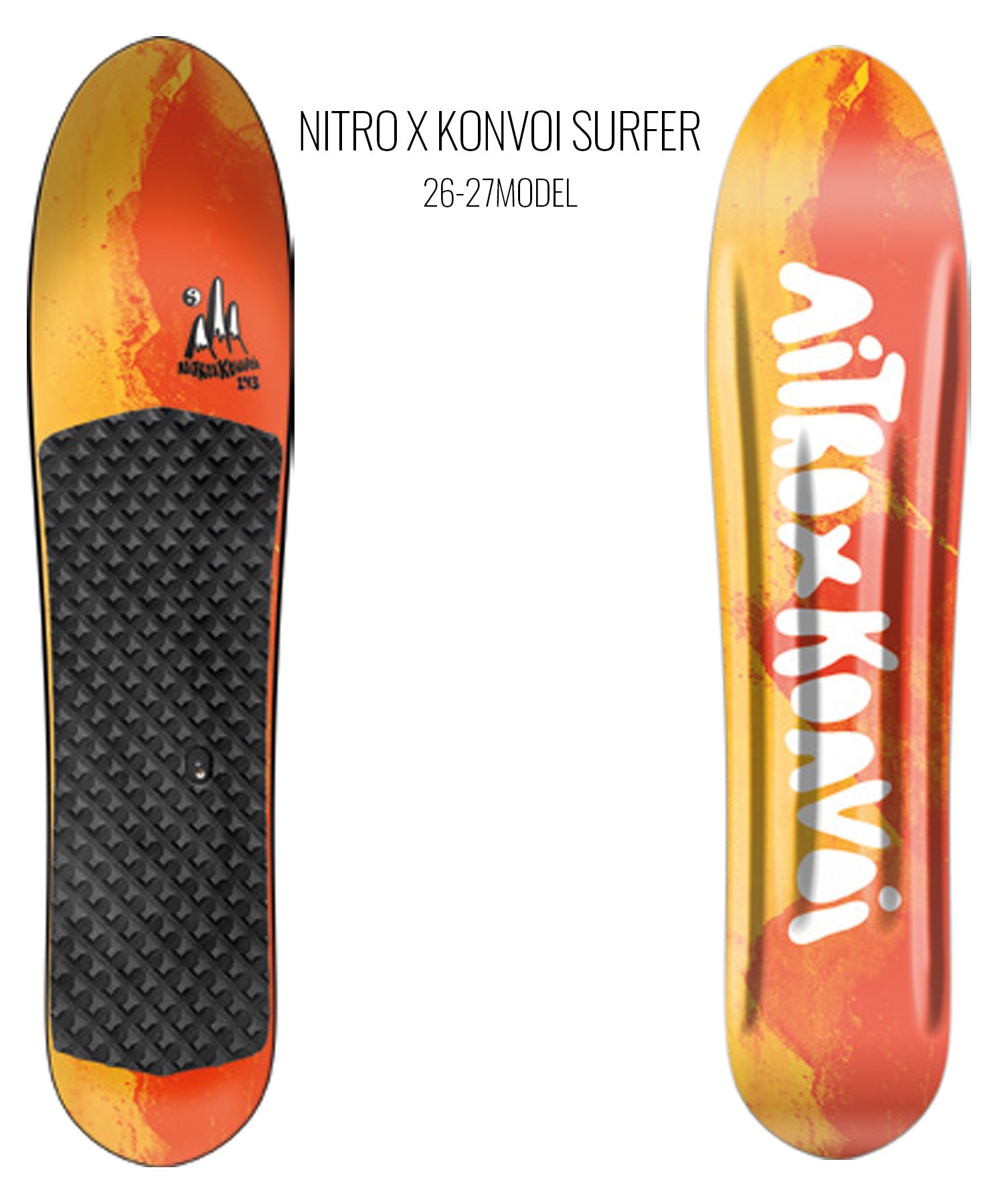 雪板 890 スノートイ コンプリート NITRO ナイトロ コンボイサーファー KONVOI SURFER スノーボード 板
