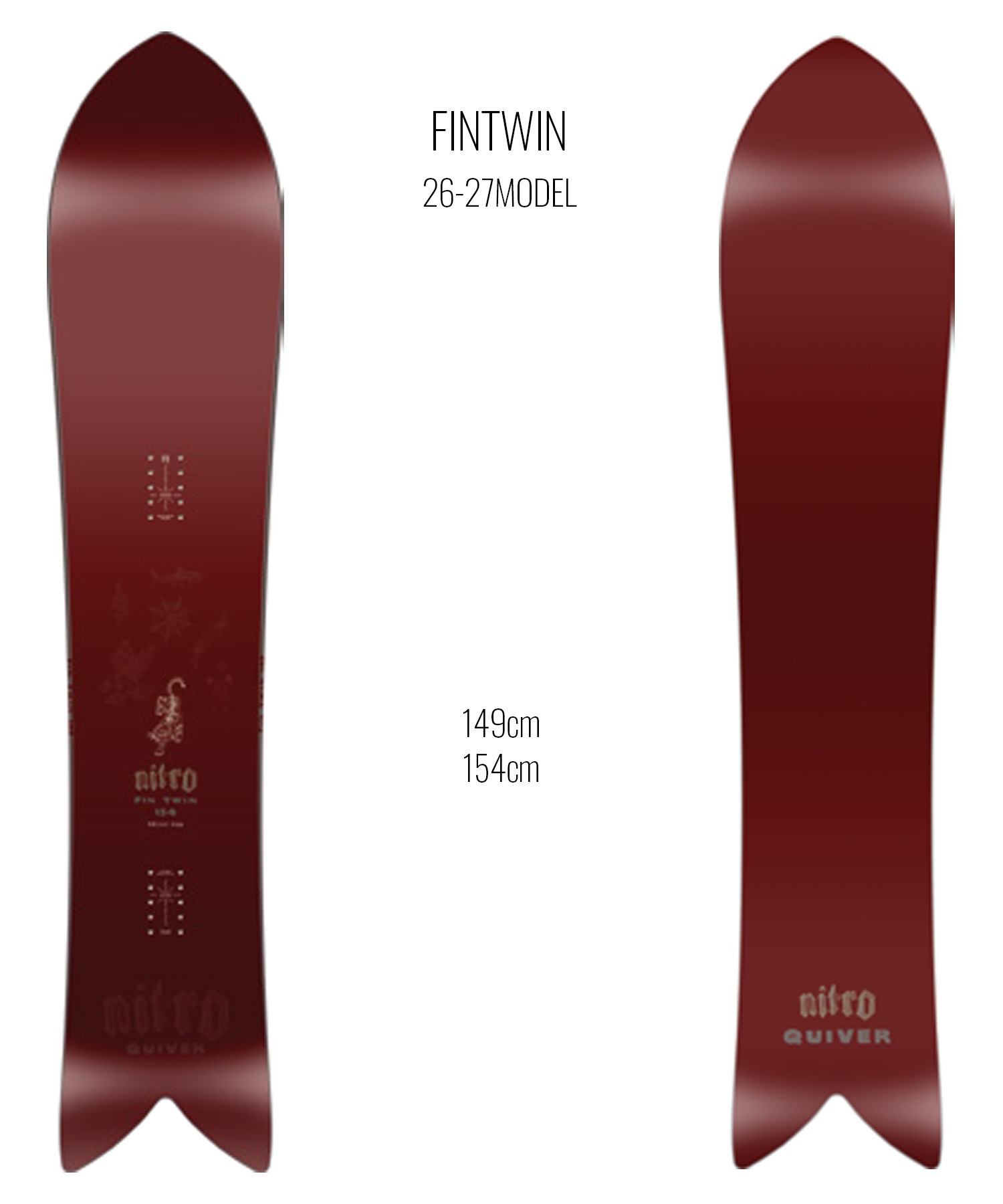 NITRO ナイトロ フィンツイン FINTWIN スノーボード 板 パウダー