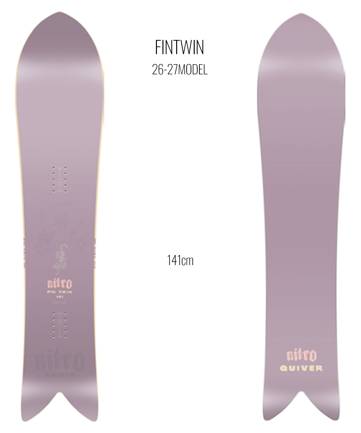 NITRO ナイトロ フィンツイン FINTWIN スノーボード 板 パウダー 