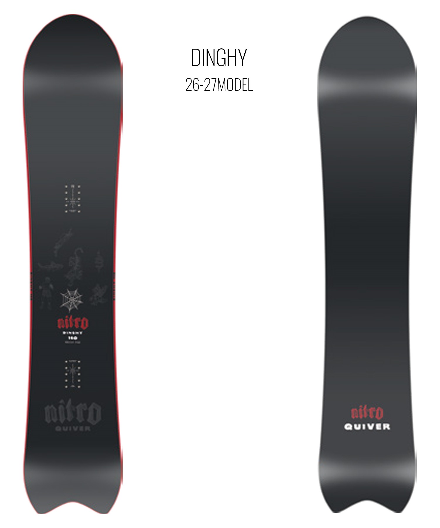 NITRO ナイトロ ディンギー DINGHY スノーボード 板 パウダー メンズ 