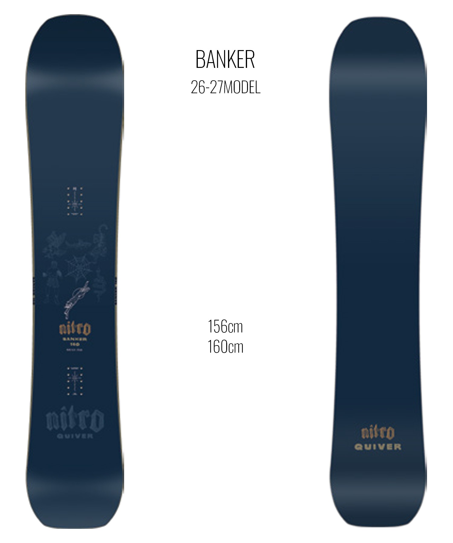 NITRO ナイトロ バンカー BANKER スノーボード 板 カービング ユニ
