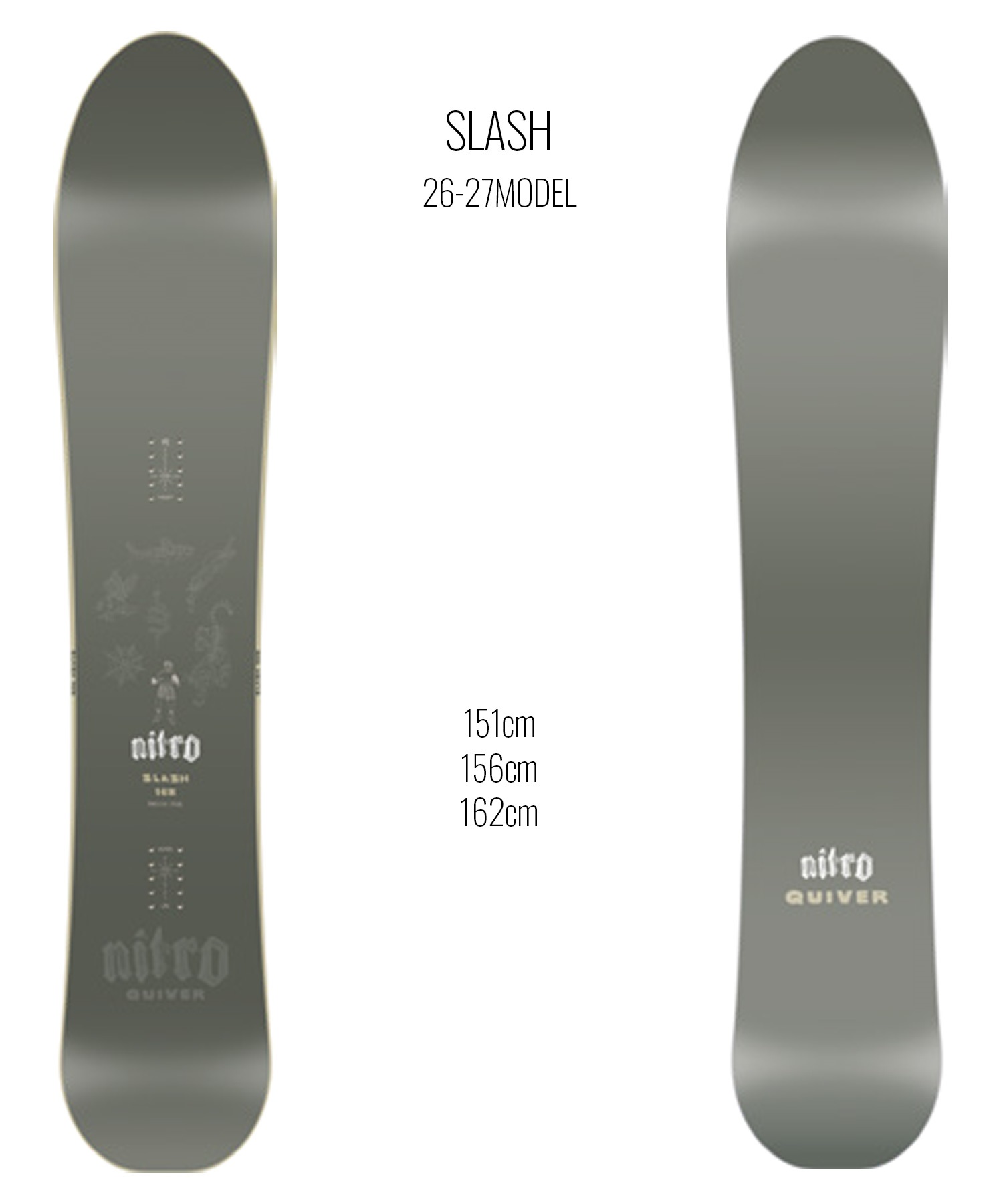 NITRO ナイトロ スラッシュ SLASH スノーボード 板 パウダー メンズ 26