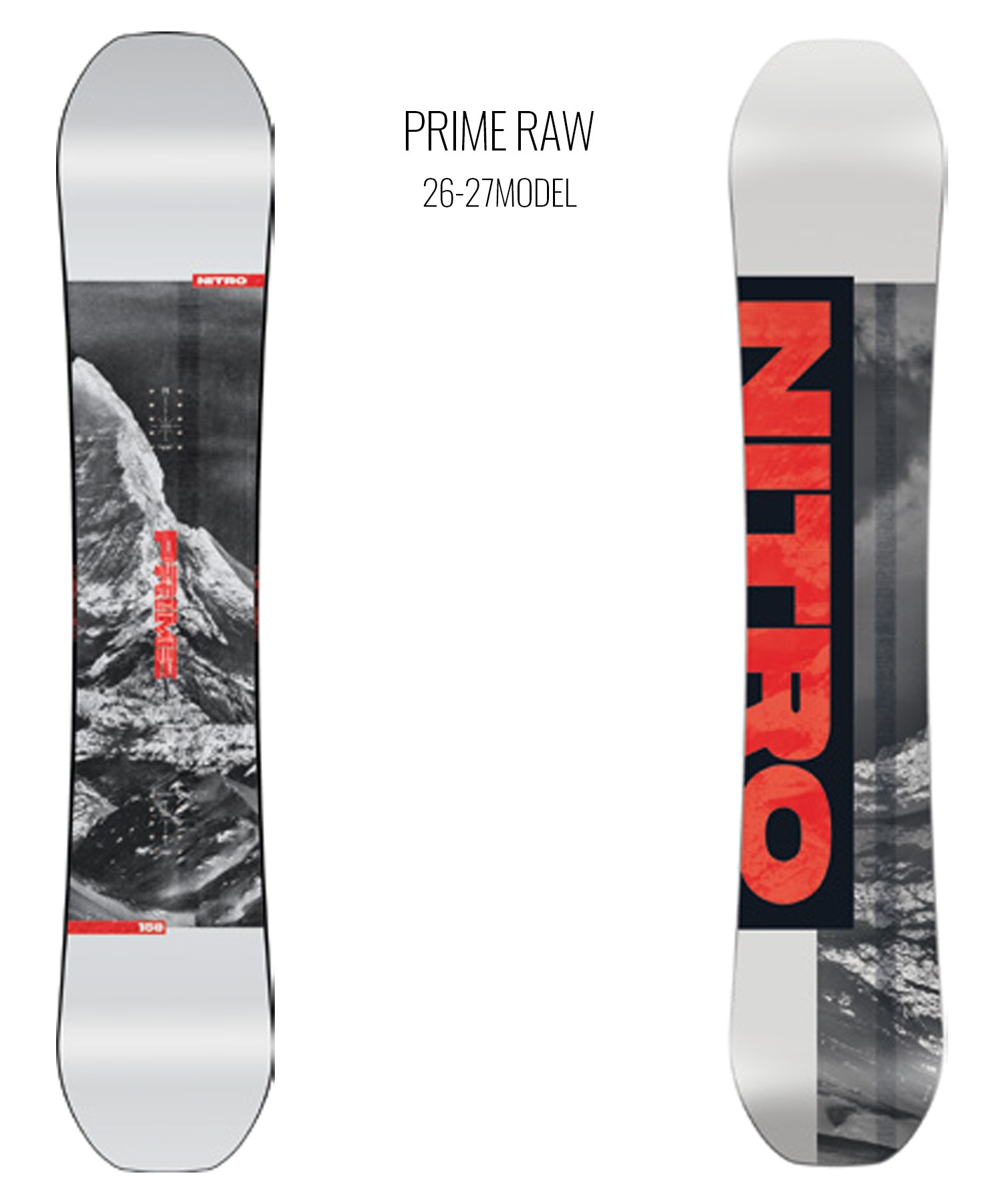 NITRO PRIME 155 ナイトロ プライム ボード FLUX PR NITRO ナイトロ プライムロウ PRIME RAW スノーボード 板 オール