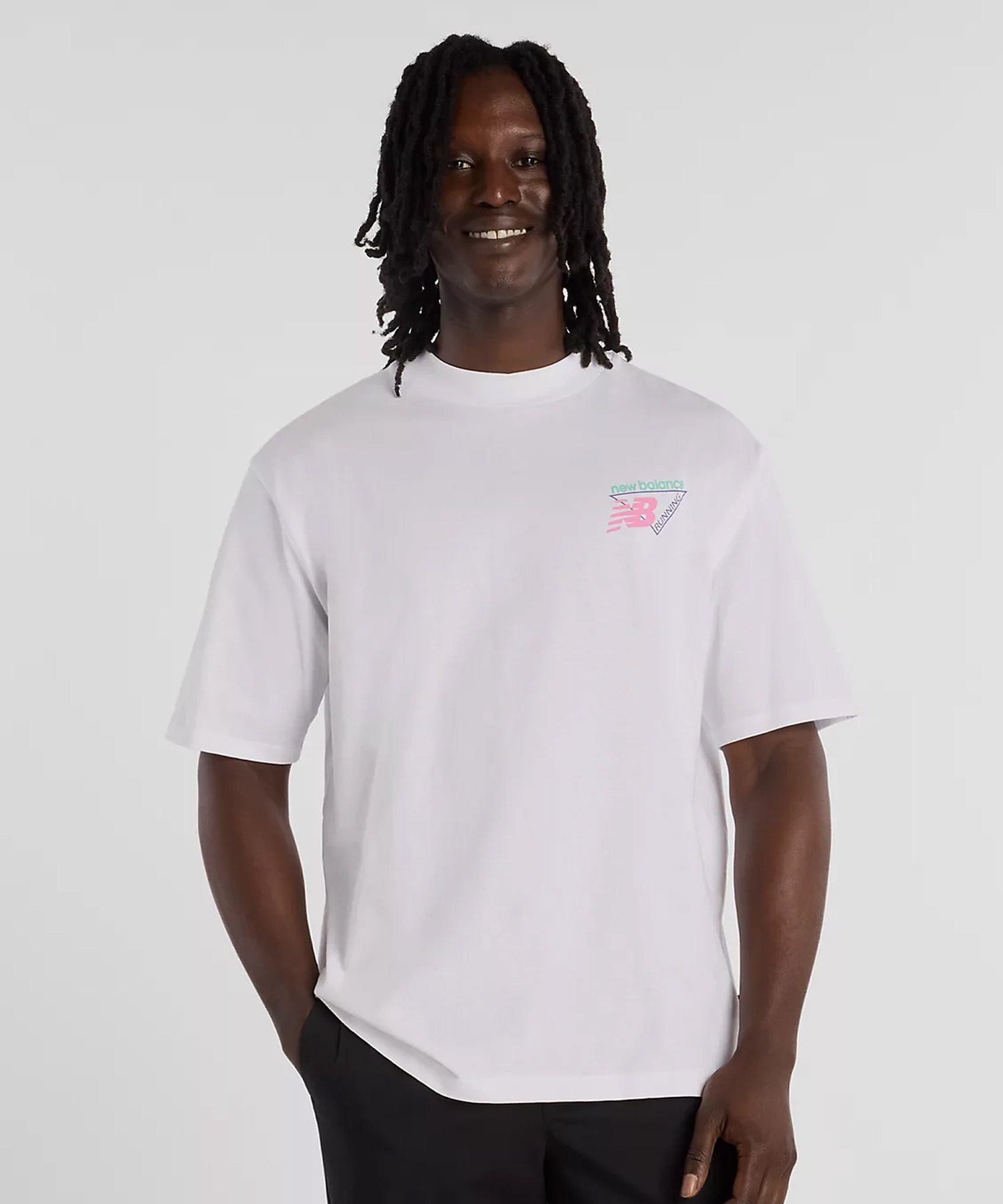 New Balance ニューバランス 半袖 Tシャツ メンズ バックプリント