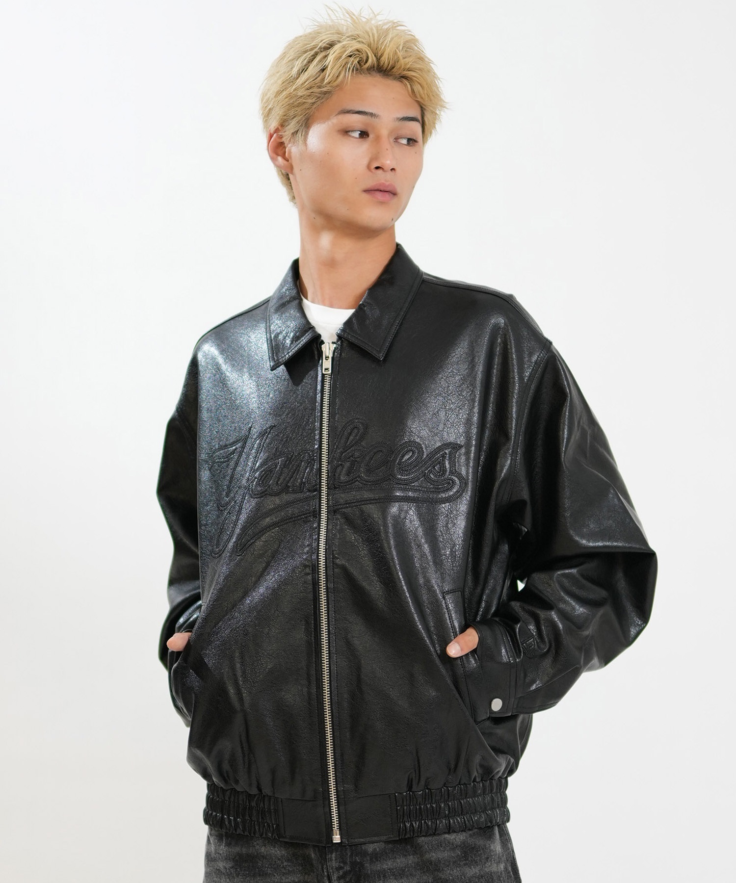 NEW ERA ニューエラ ブルゾン メンズ シンセティックレザー ジャケット