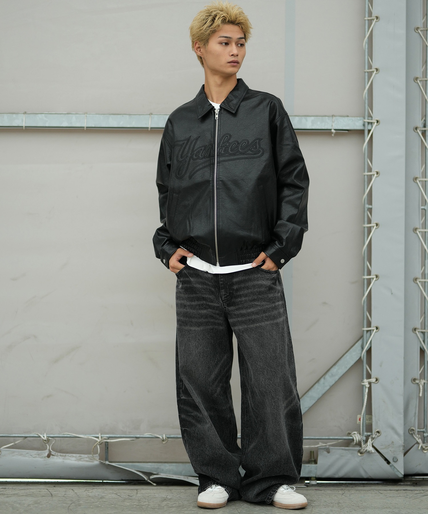 NEW ERA ニューエラ ブルゾン メンズ シンセティックレザー ジャケット