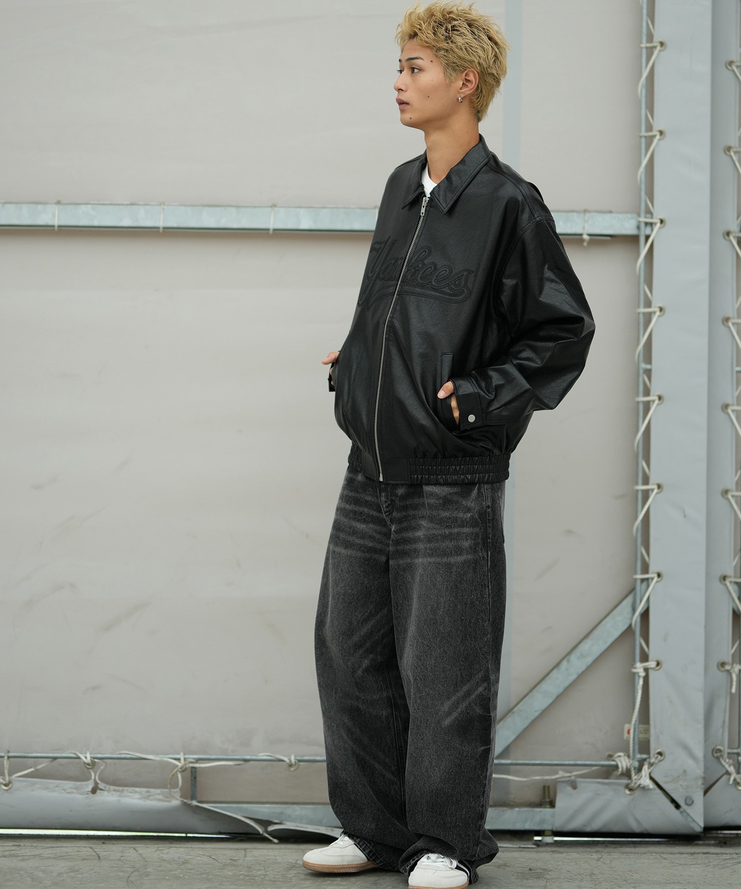 NEW ERA ニューエラ ブルゾン メンズ シンセティックレザー ジャケット