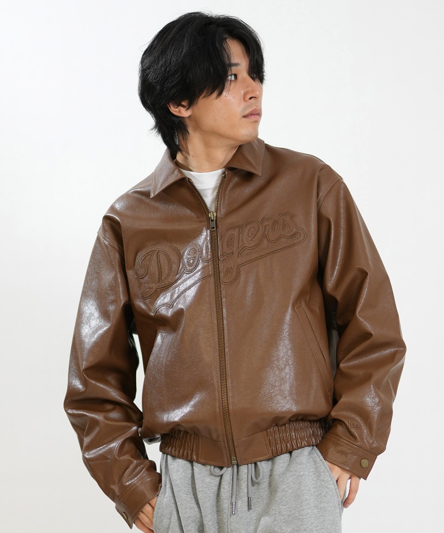 NEW ERA ニューエラ ブルゾン メンズ シンセティックレザー ジャケット
