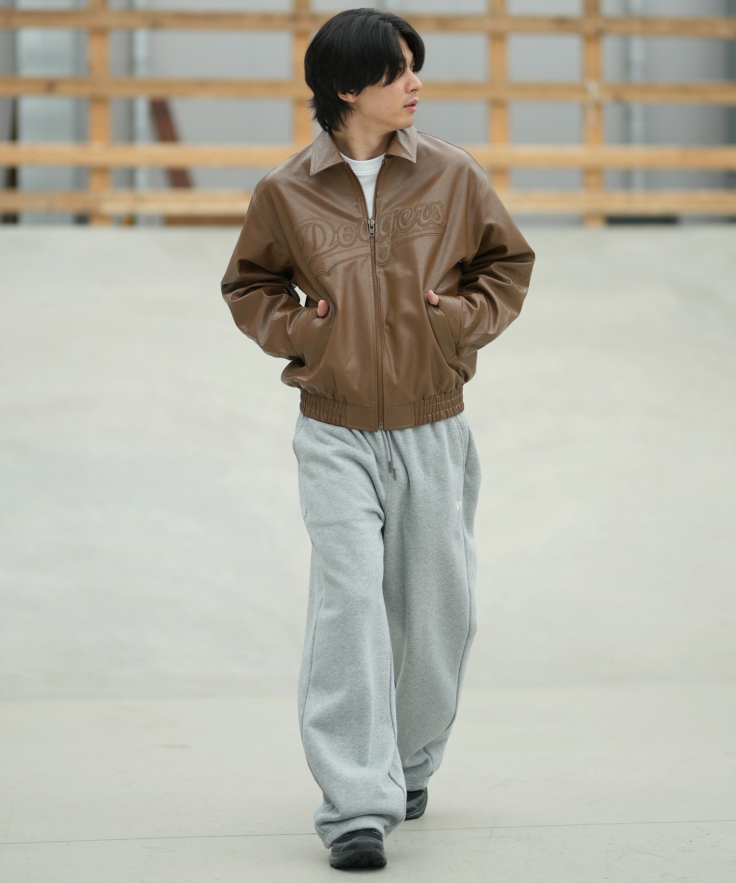 NEW ERA ニューエラ ブルゾン メンズ シンセティックレザー ジャケット