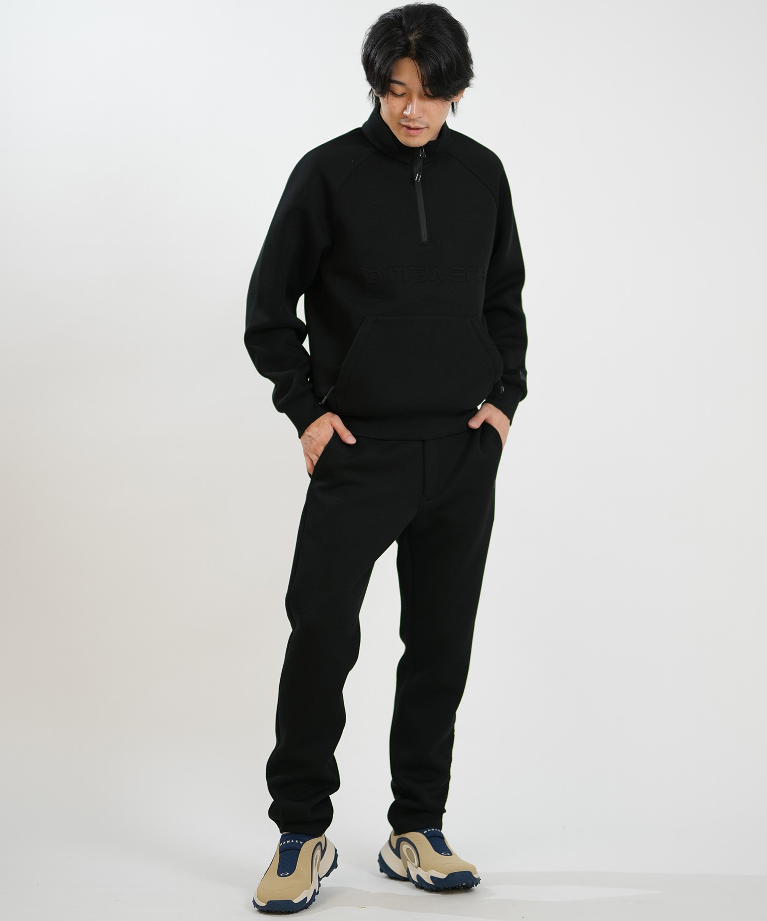 NEW ERA ニューエラ ハーフジップ パーカー メンズ ハーフジップ GF