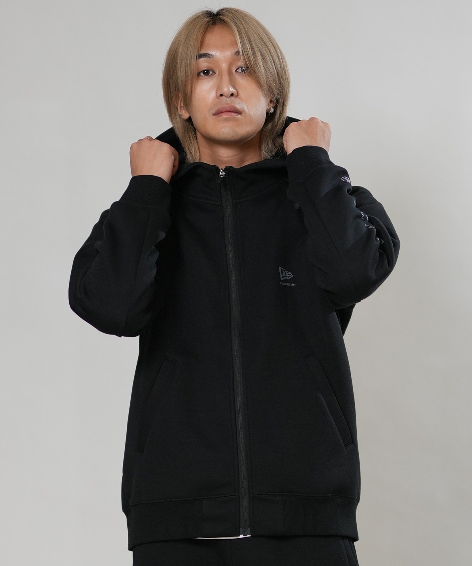 NEW ERA ニューエラ ジップアップ パーカー フーディー メンズ ロゴ PA