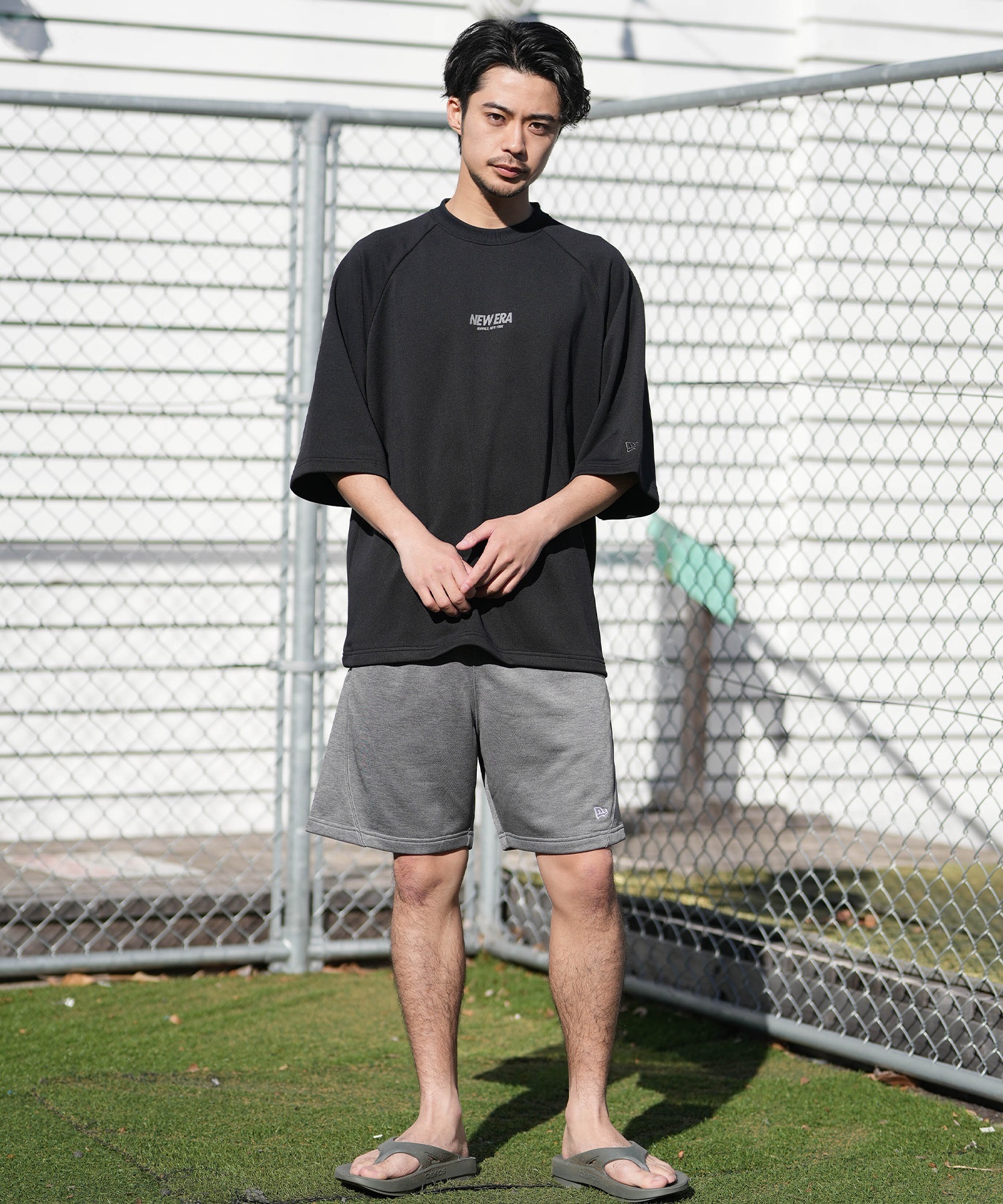 NEW ERA ニューエラ 半袖 Tシャツ メンズ ドライスウェット