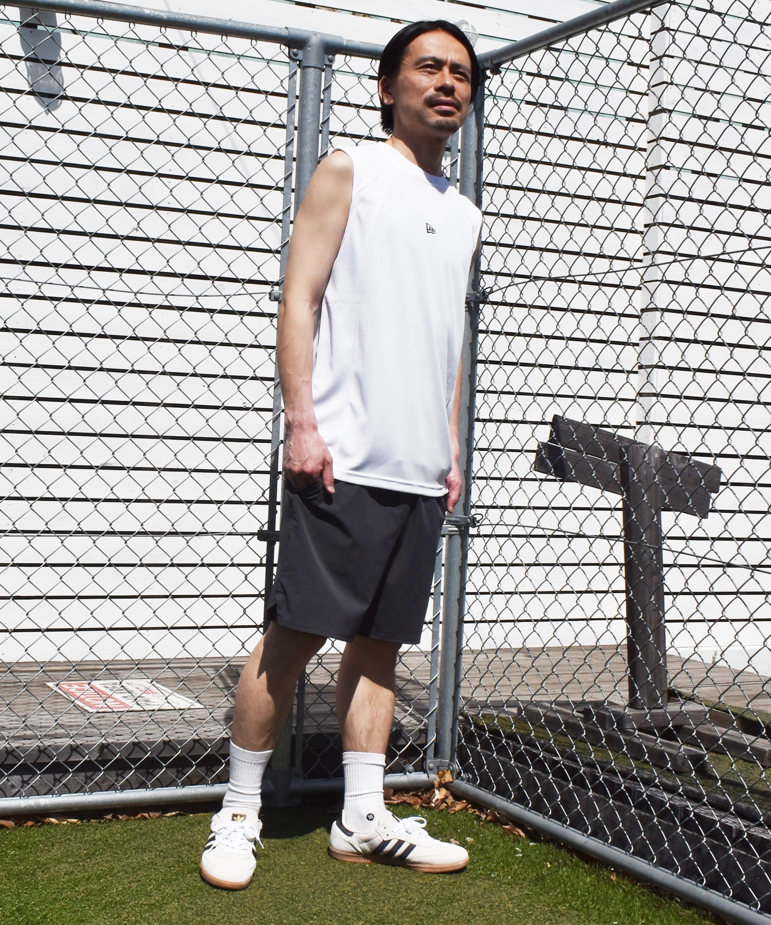 NEW ERA ニューエラ タンクトップ メンズ 吸水速乾 PA SL TECH T