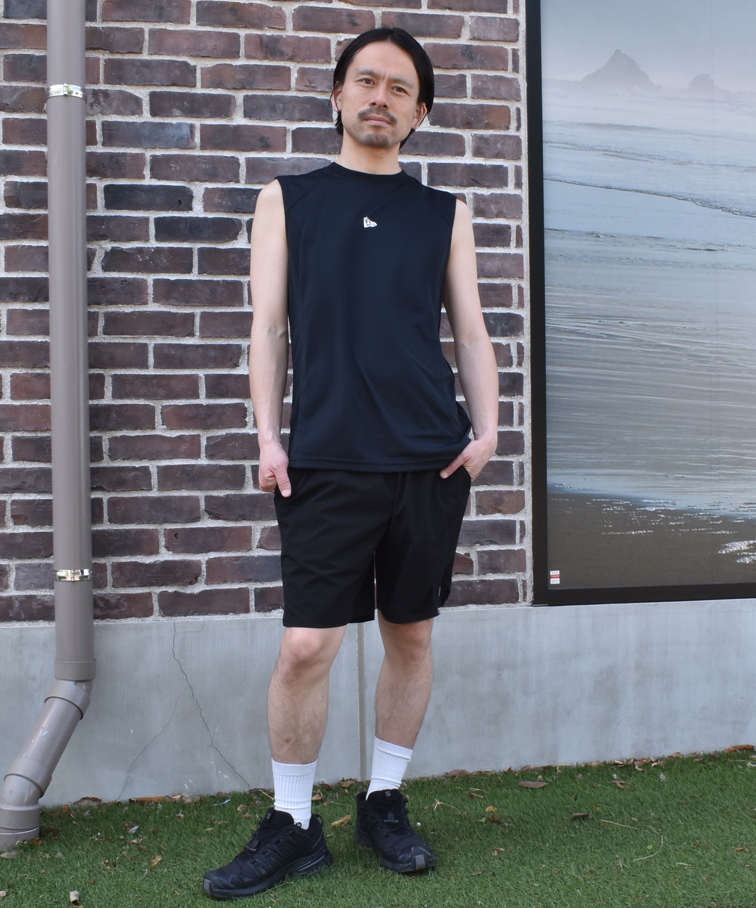 NEW ERA ニューエラ タンクトップ メンズ 吸水速乾 PA SL TECH T 