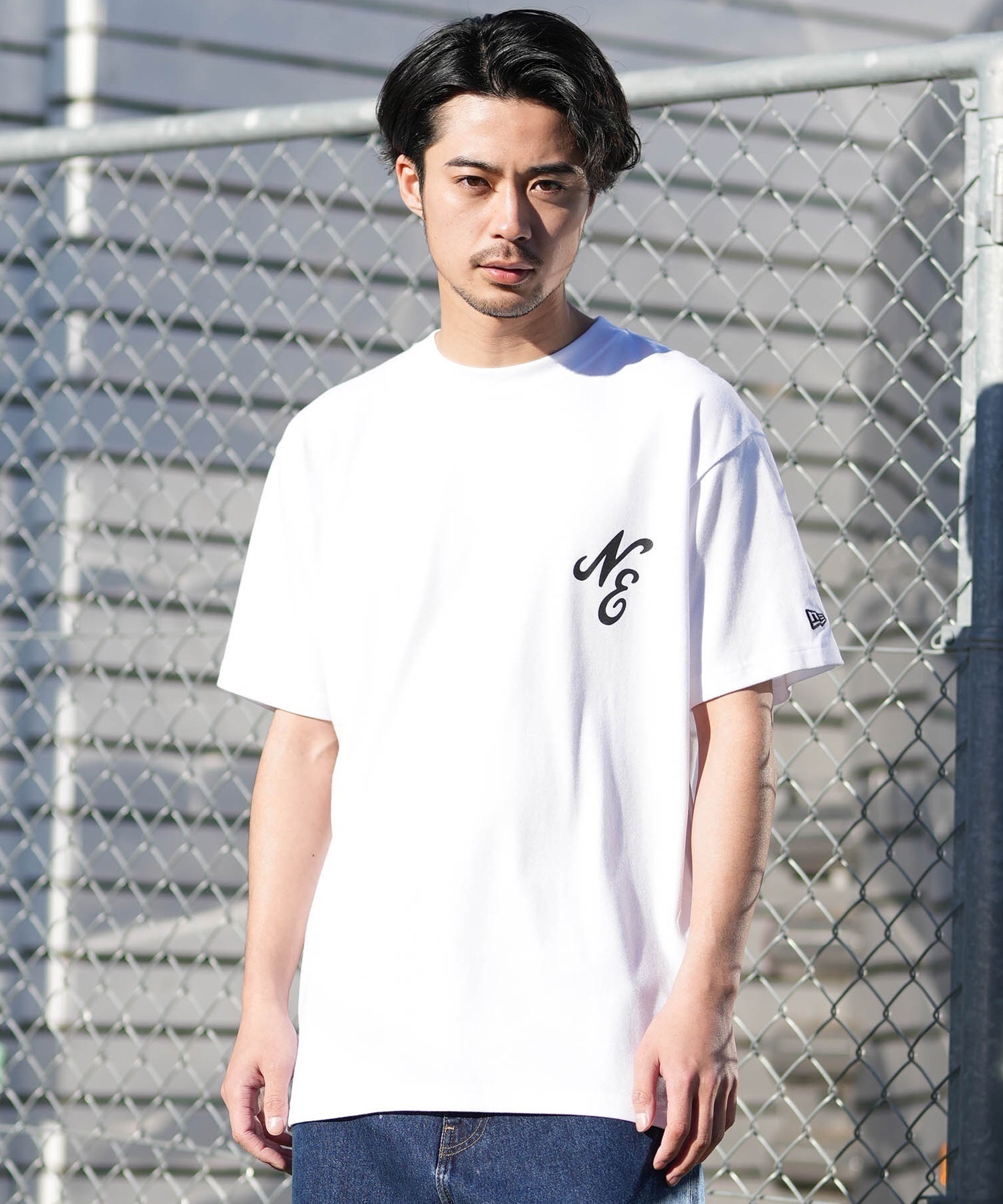NEW ERA ニューエラ 半袖 Tシャツ メンズ ロゴ SS PF TEE CL NE