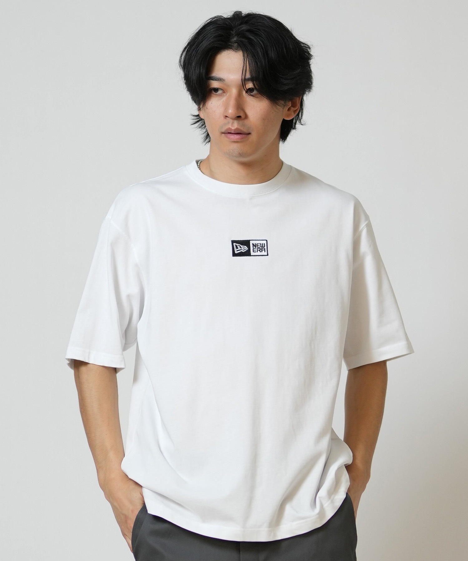 NEW ERA ニューエラ 半袖 Tシャツ メンズ ボックスロゴ 刺繍 14856678