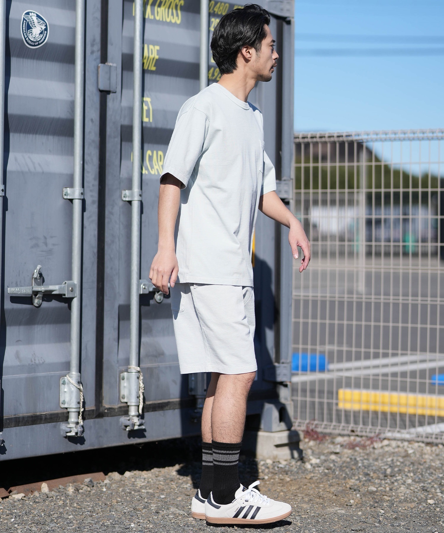 NEW ERA ニューエラ 半袖 Tシャツ メンズ Box Logo Woven Patch