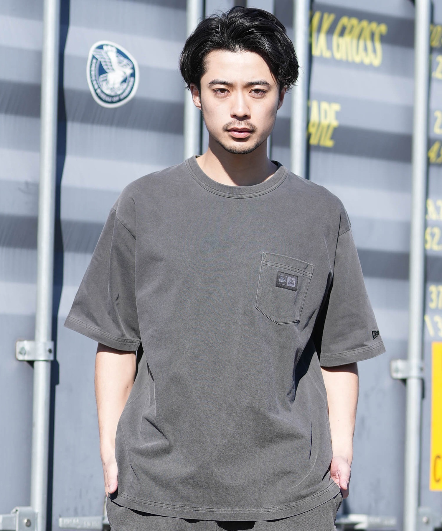 NEW ERA × Runtrip 半袖ウインドシャツ NEW ERA ニューエラ 半袖 Tシャツ メンズ グラフィック SS OS CT