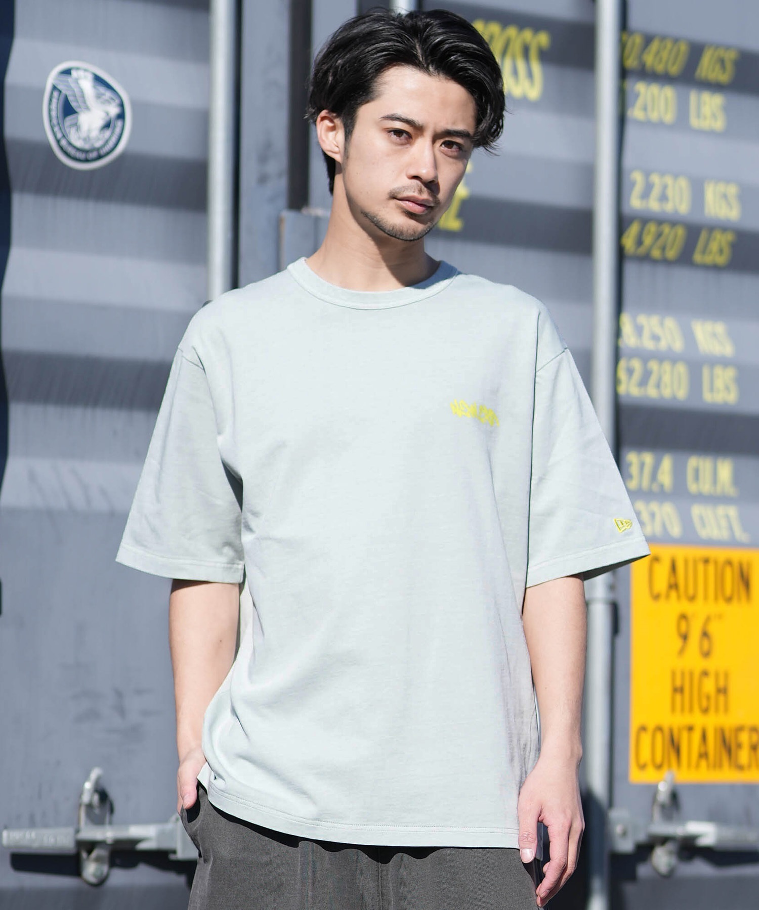 NEW ERA ニューエラ 半袖 Tシャツ メンズ バックプリント ガーメント