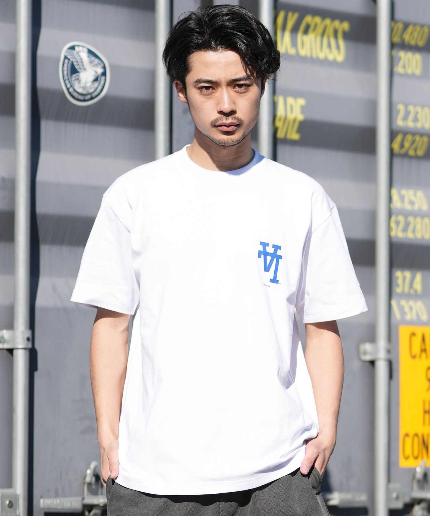 NEW ERA ニューエラ 半袖 Tシャツ メンズ バックプリント コットン