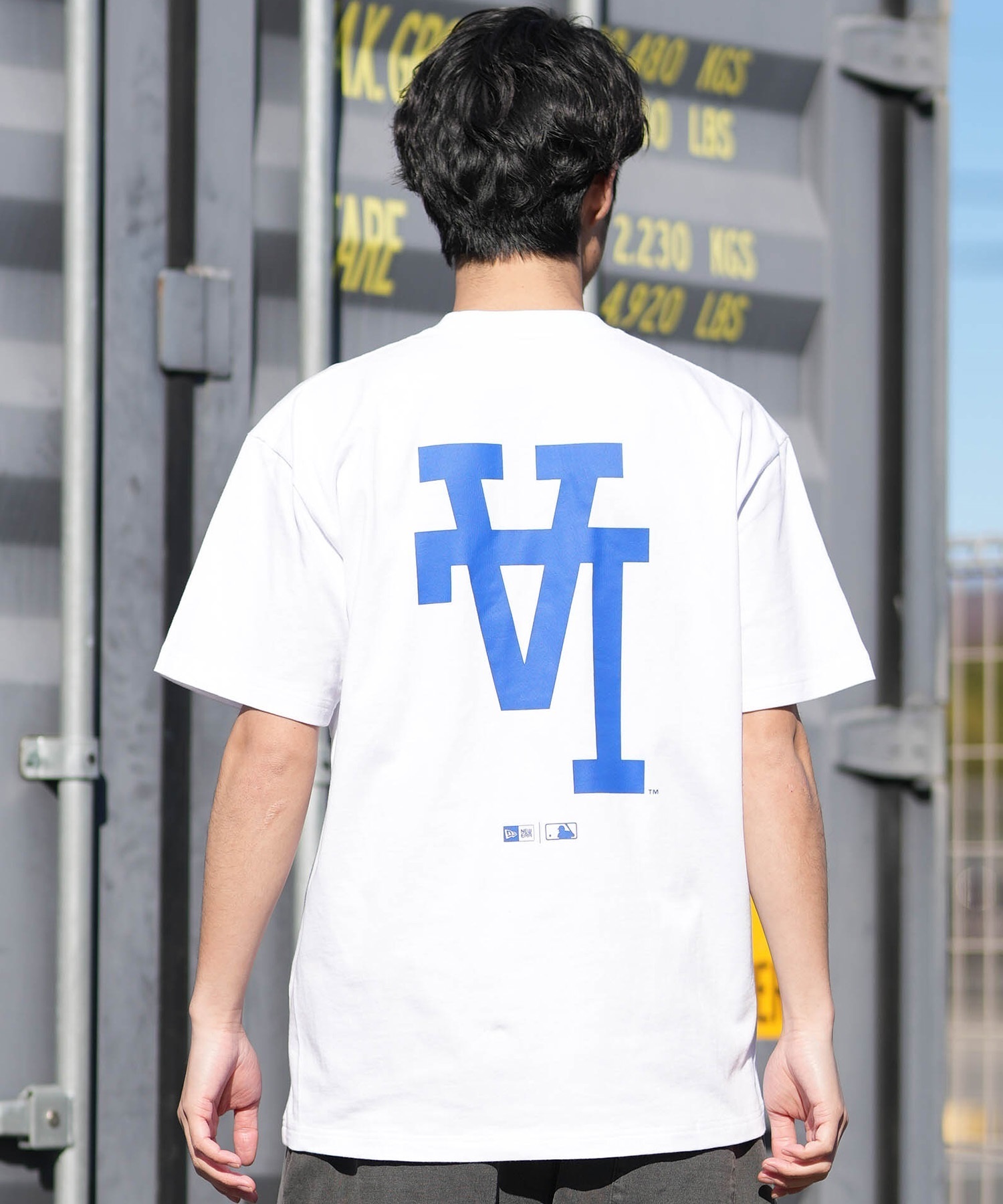 NEW ERA ニューエラ 半袖 Tシャツ メンズ バックプリント コットン