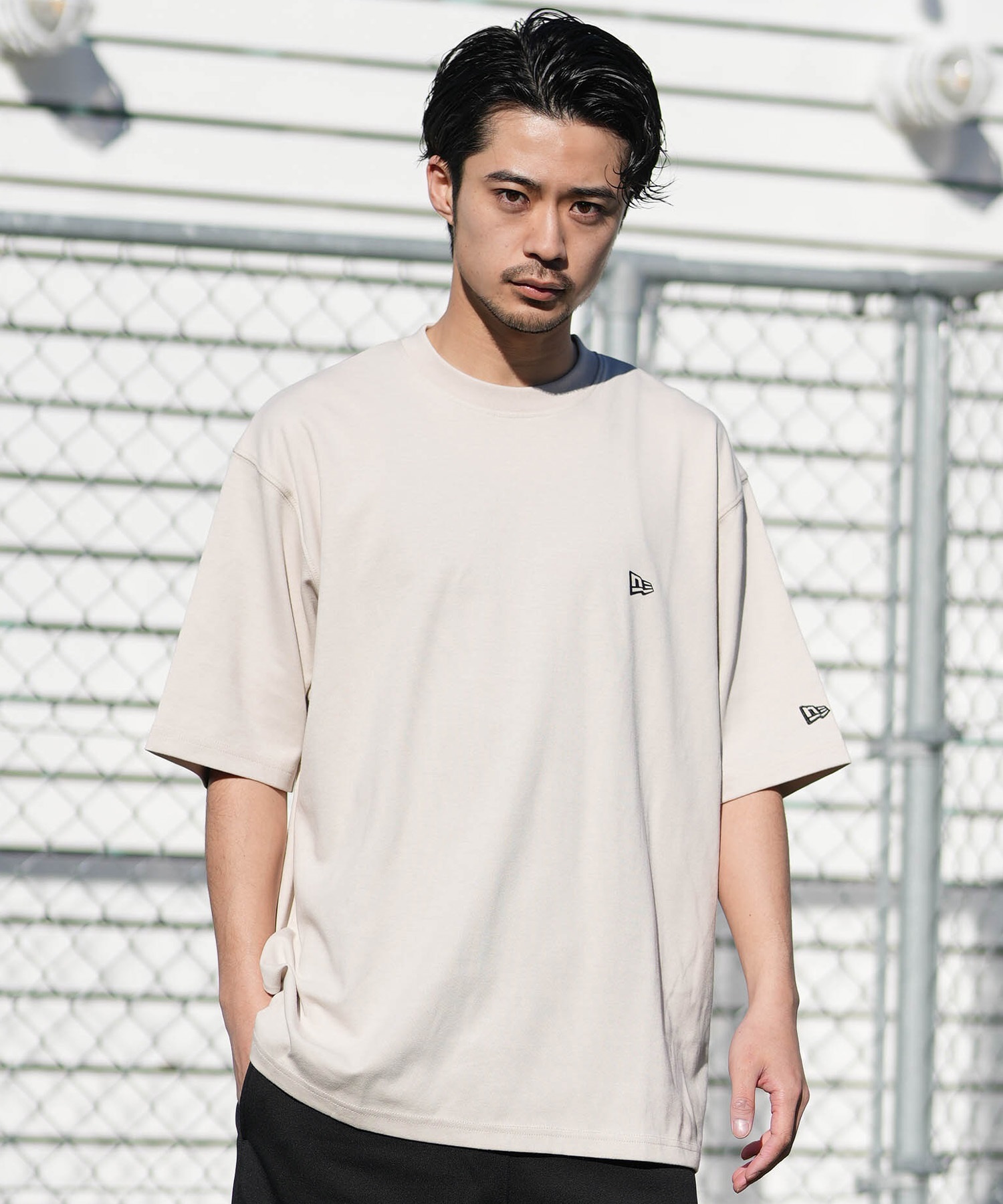 NEW ERA ニューエラ 半袖 Tシャツ メンズ バックプリント SS PF OS T