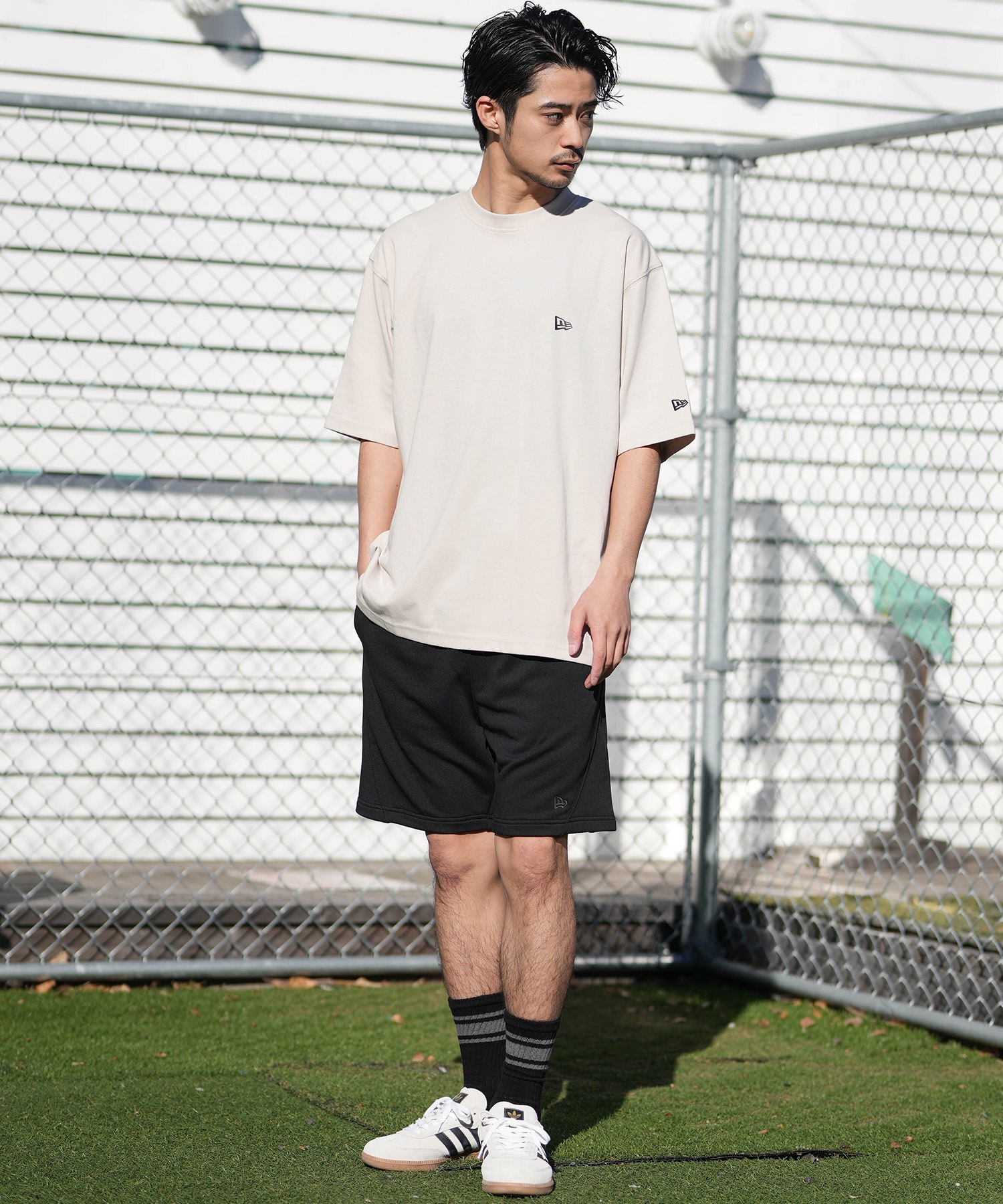 NEW ERA ニューエラ 半袖 Tシャツ メンズ バックプリント SS PF OS T
