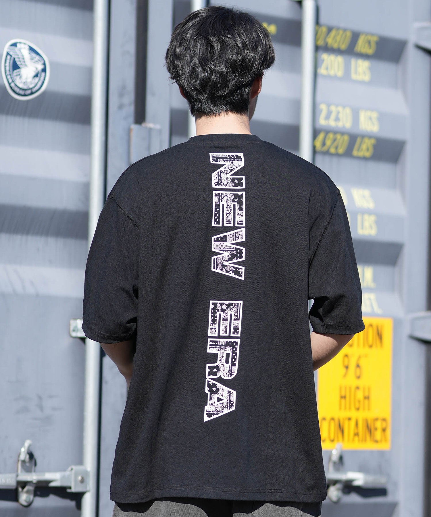 NEW ERA ニューエラ 半袖 Tシャツ メンズ バックプリント SS PF OS T