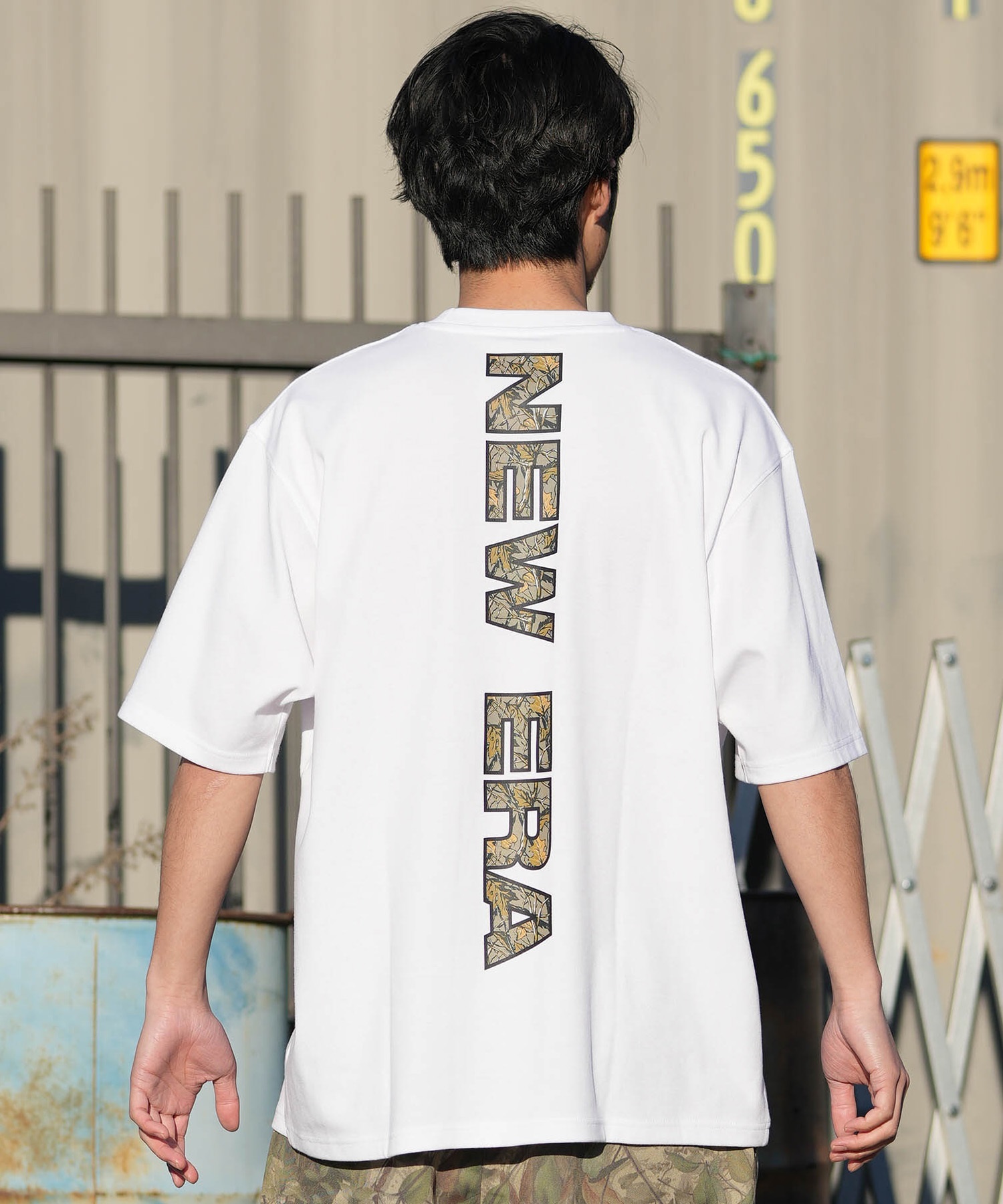 NEW ERA ニューエラ 半袖 Tシャツ メンズ バックプリント SS PF OS T