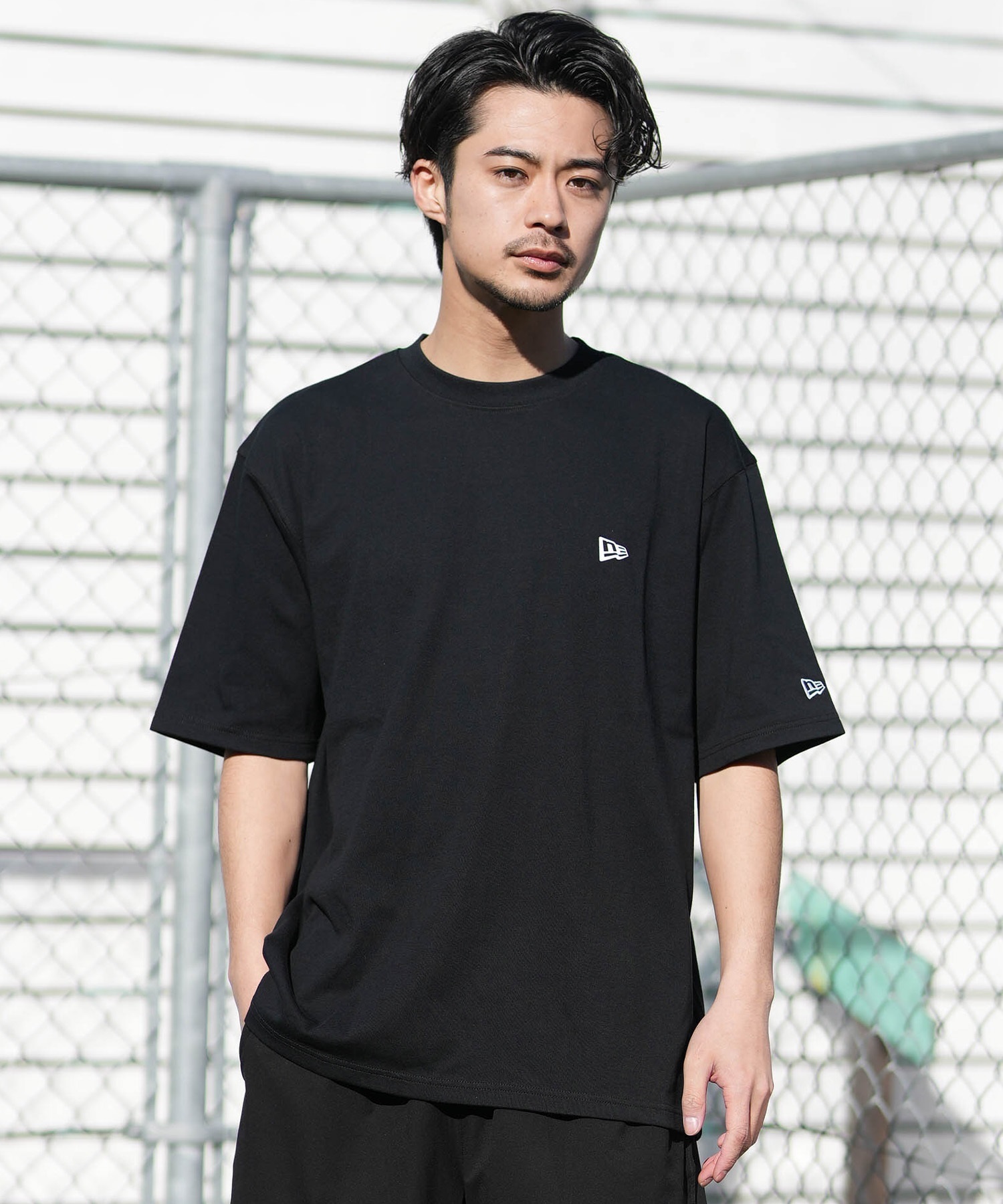 NEW ERA ニューエラ 半袖 Tシャツ メンズ バックプリント SS PF OS T