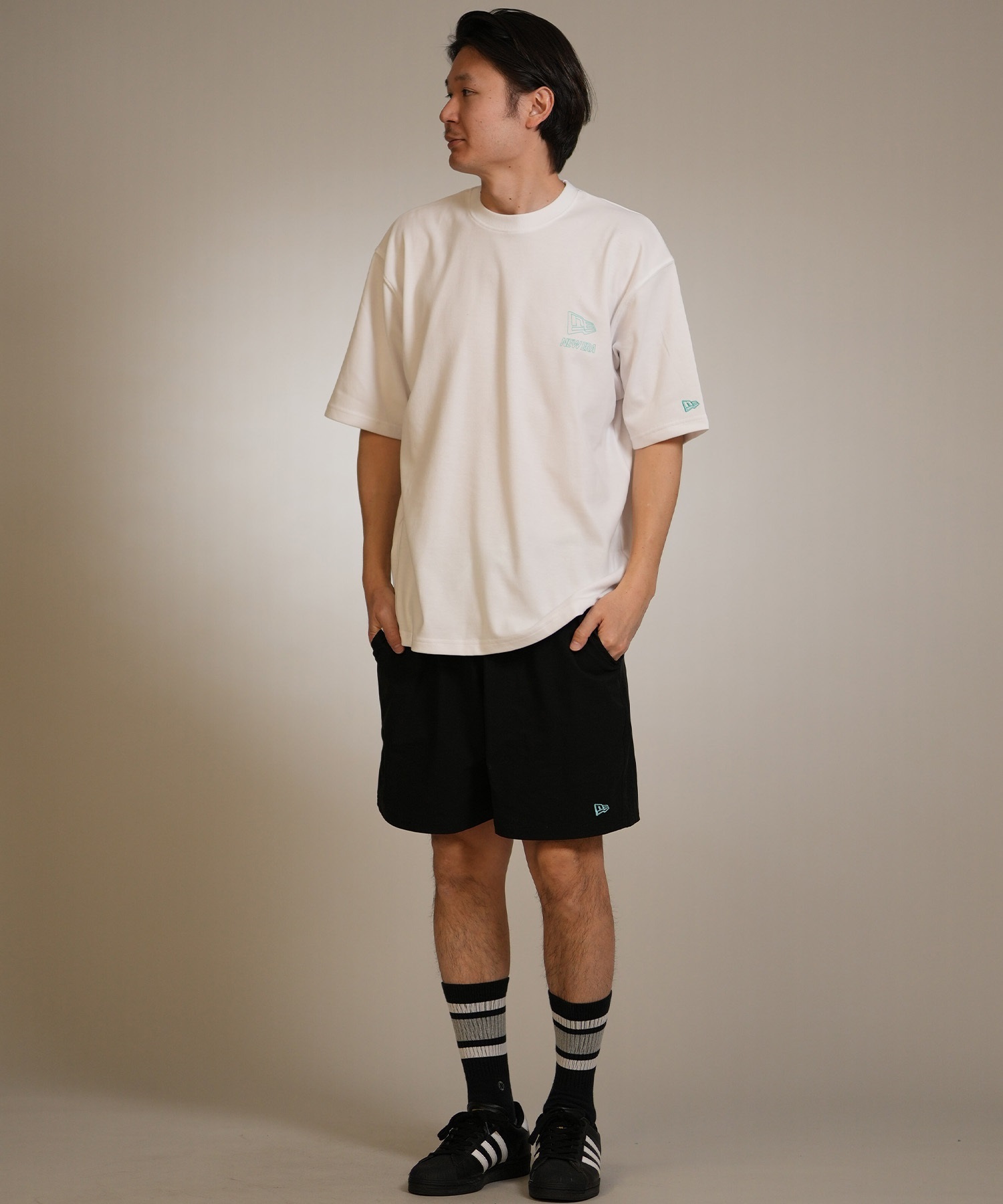 NEW ERA ニューエラ 半袖 Tシャツ メンズ バックプリント ロゴ PA SS
