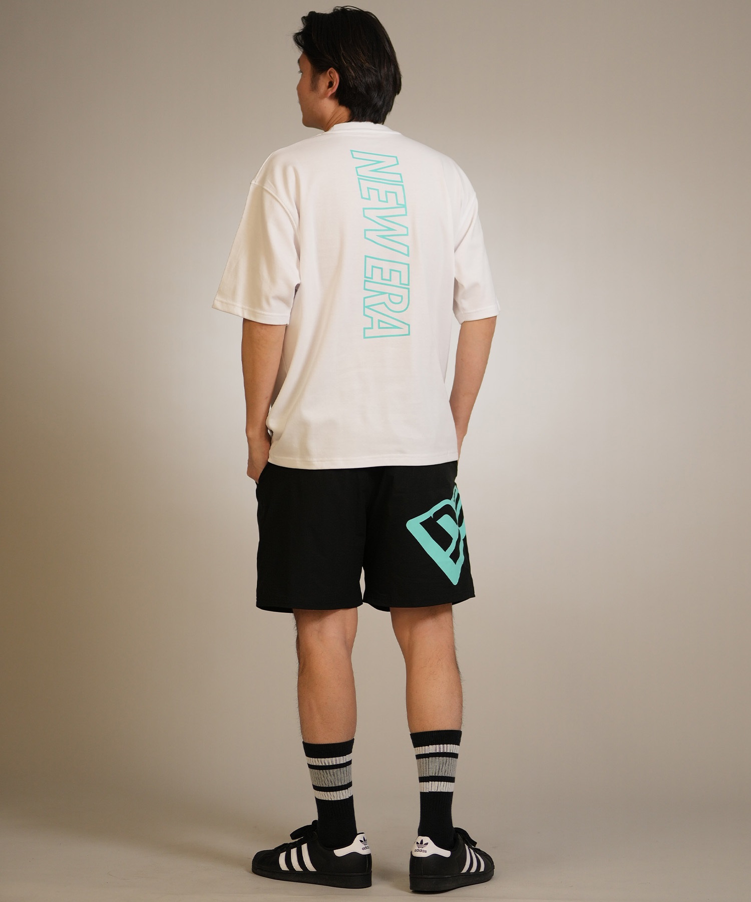 NEW ERA ニューエラ 半袖 Tシャツ メンズ バックプリント ロゴ PA SS