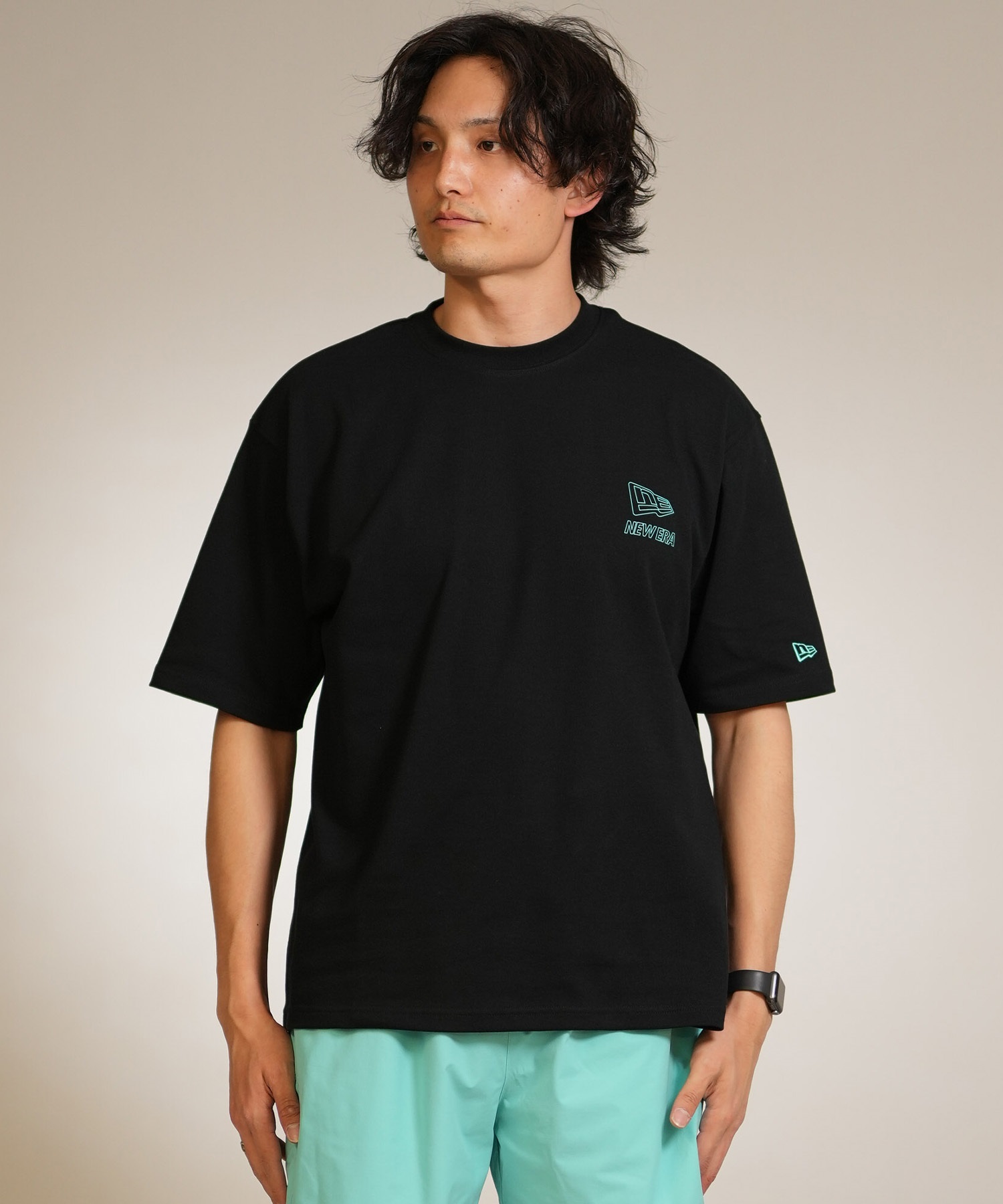 NEW ERA ニューエラ 半袖 Tシャツ メンズ バックプリント ロゴ PA SS