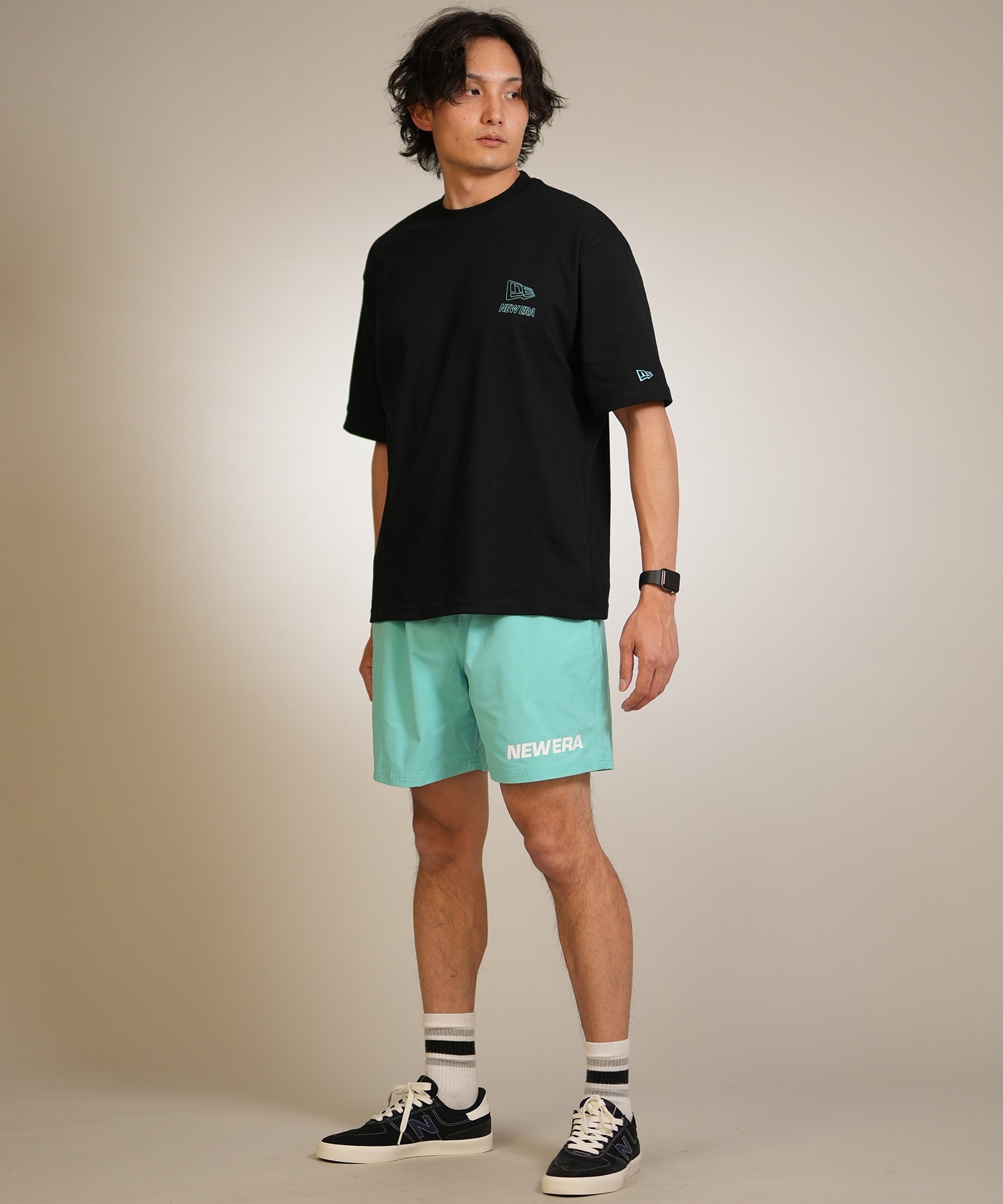 NEW ERA ニューエラ 半袖 Tシャツ メンズ バックプリント ロゴ PA SS