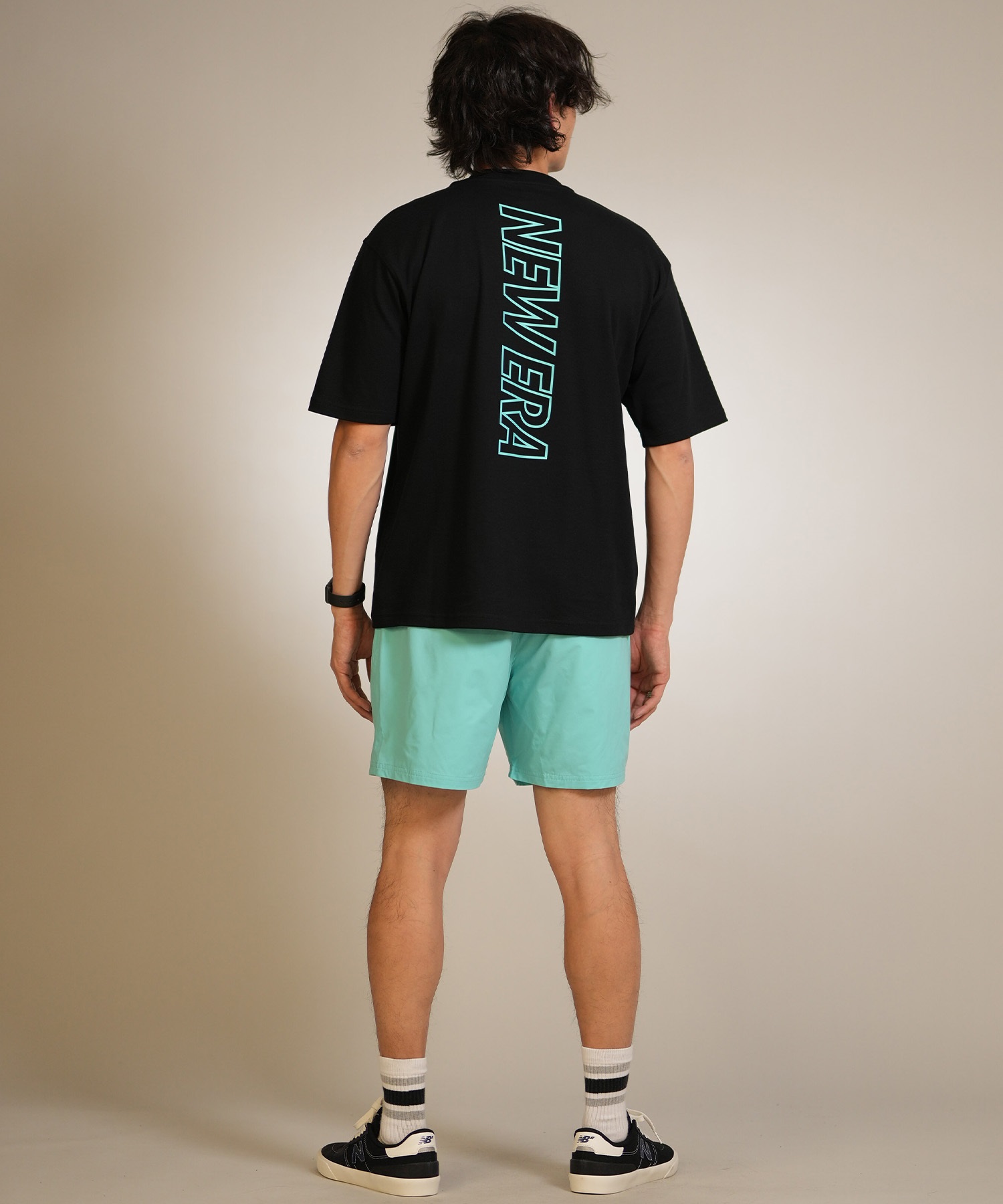 NEW ERA ニューエラ 半袖 Tシャツ メンズ バックプリント ロゴ PA SS