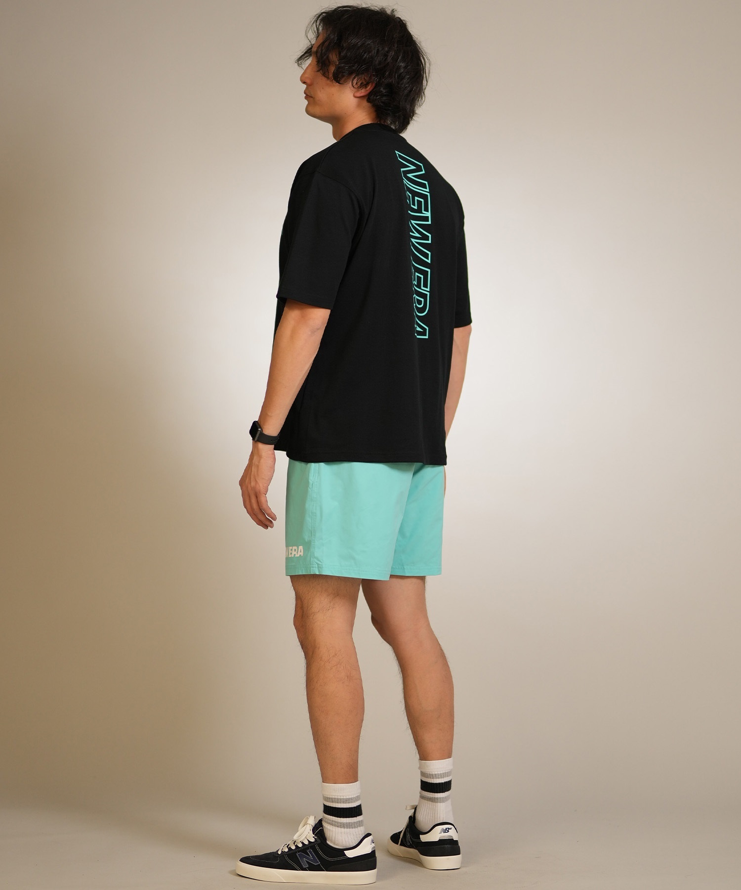 NEW ERA ニューエラ 半袖 Tシャツ メンズ バックプリント ロゴ PA SS