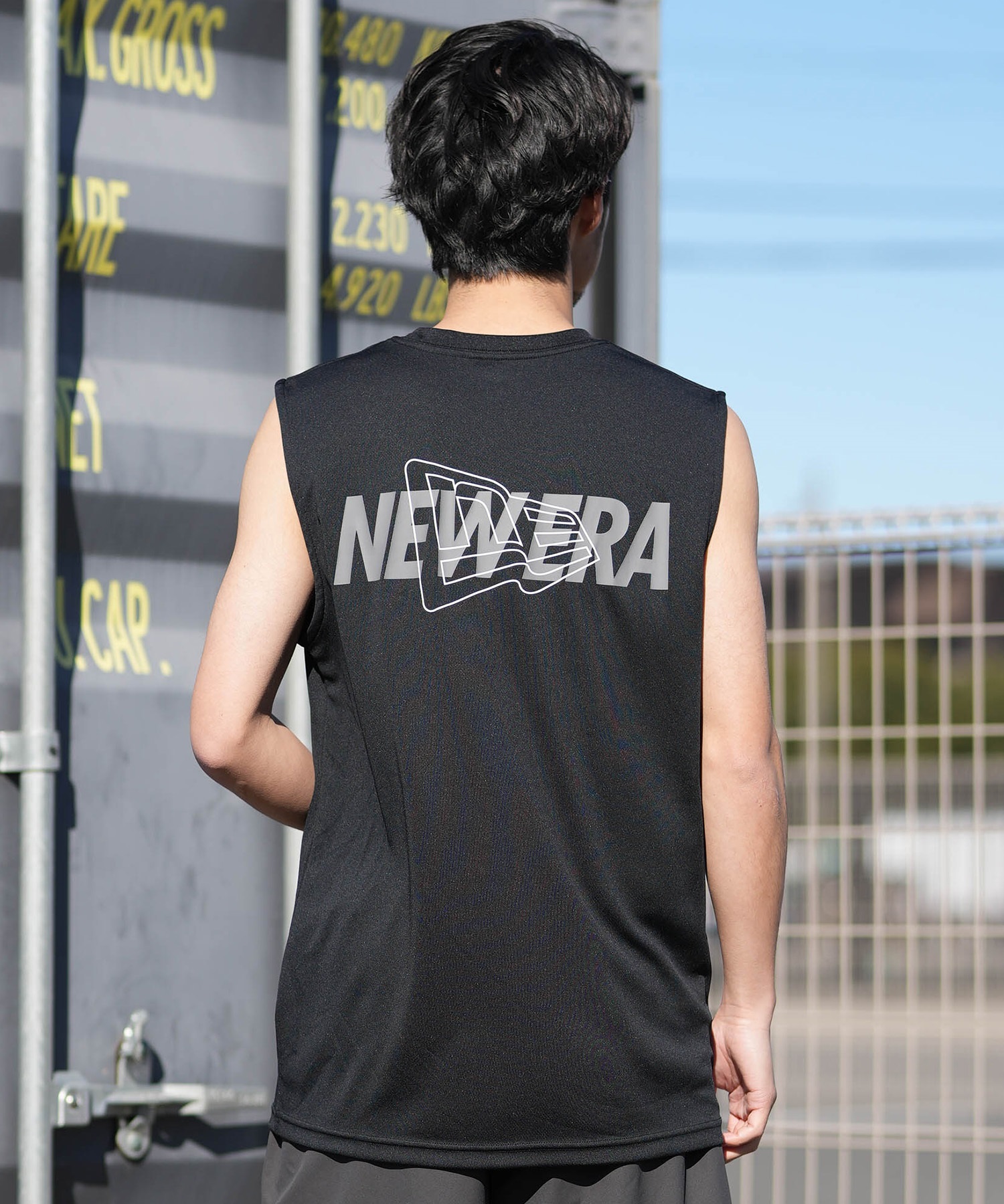 NEW ERA ニューエラ タンクトップ メンズ スリーブレス テック Tシャツ 