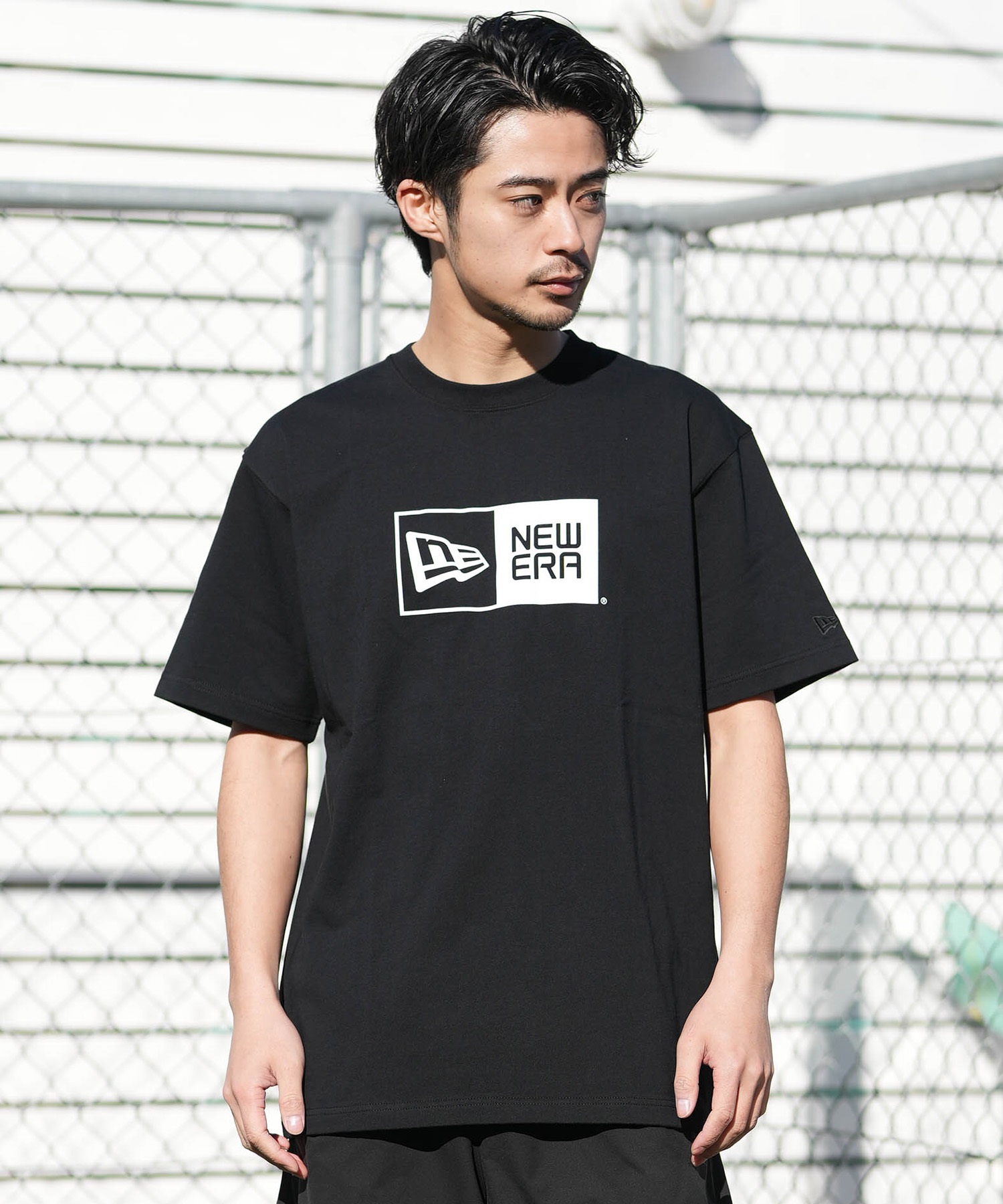 NEW ERA ニューエラ 半袖 Tシャツ メンズ ボックスロゴ Box Logo