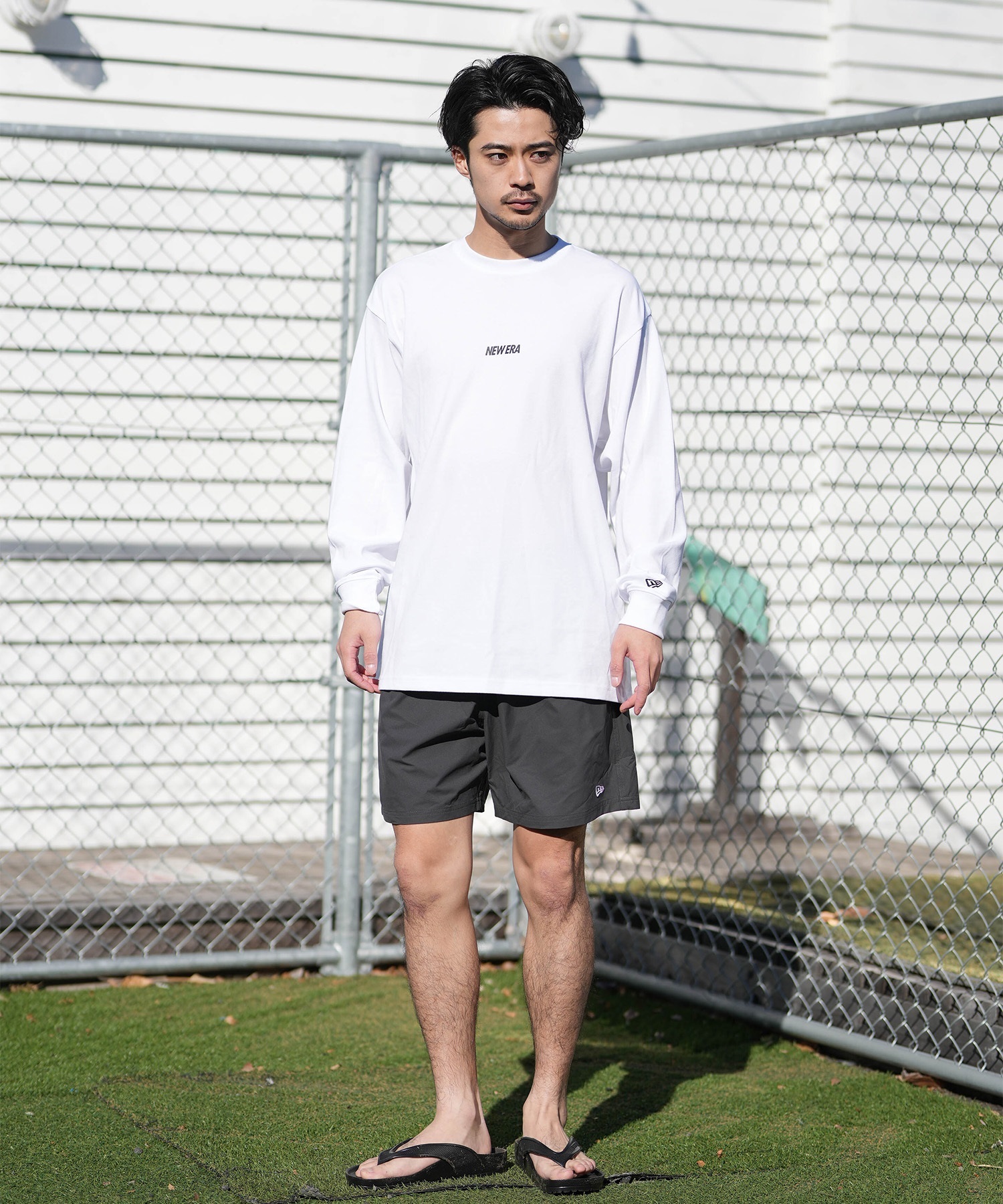 NEW ERA ニューエラ 長袖 Tシャツ ロンT メンズ オーバーサイズ