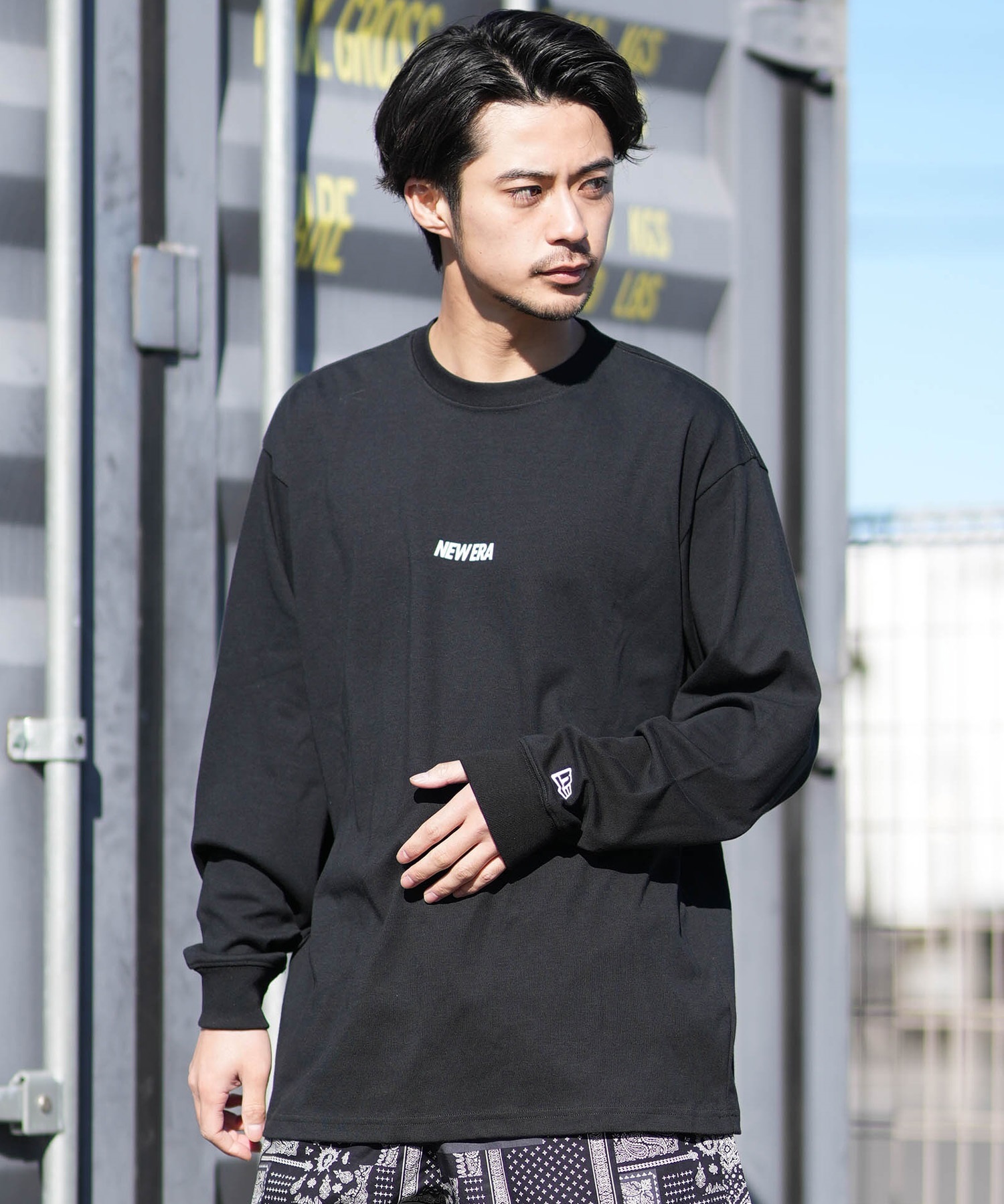 NEW ERA ニューエラ 長袖 Tシャツ ロンT メンズ オーバーサイズ