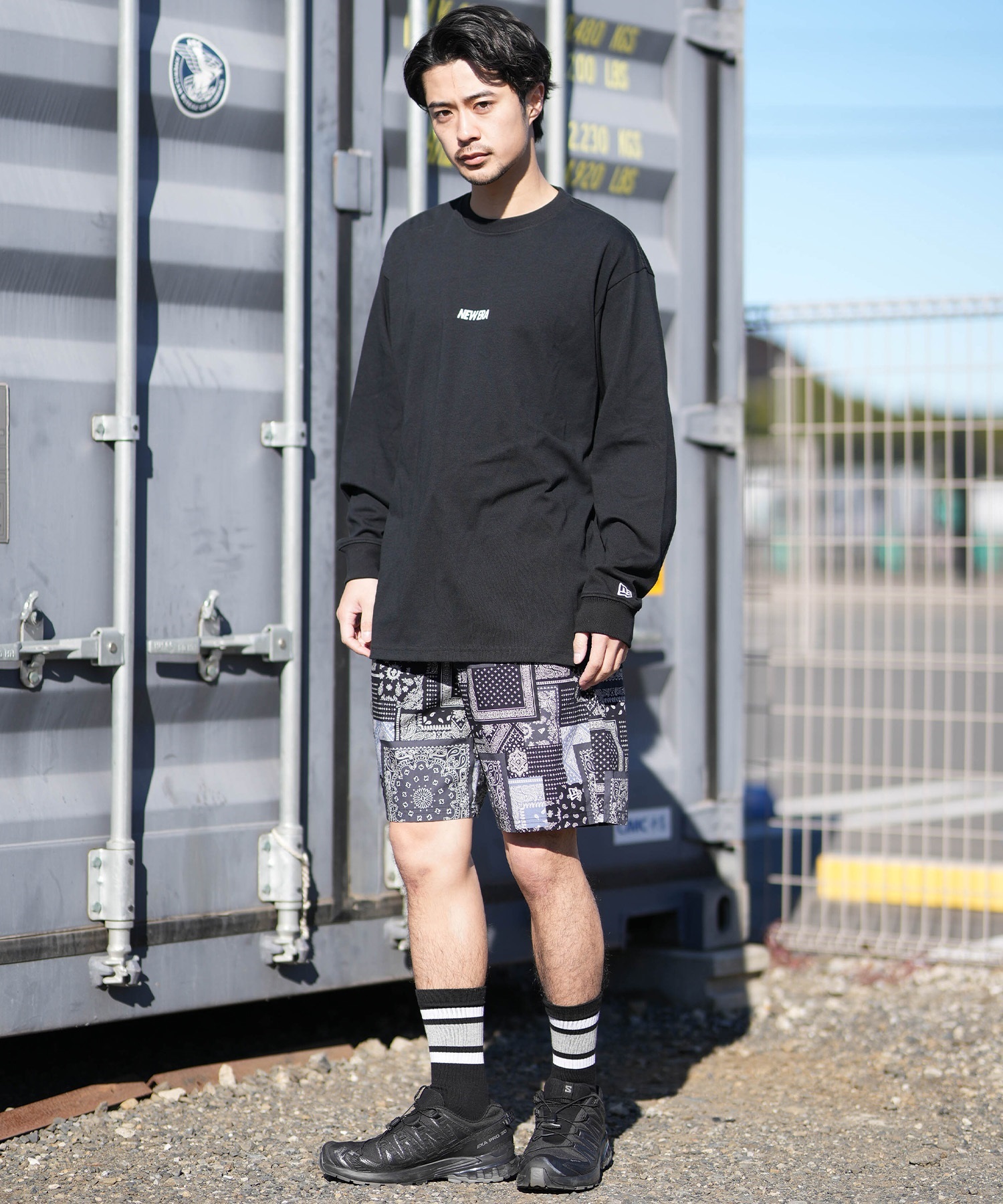 NEW ERA ニューエラ 長袖 Tシャツ ロンT メンズ オーバーサイズ