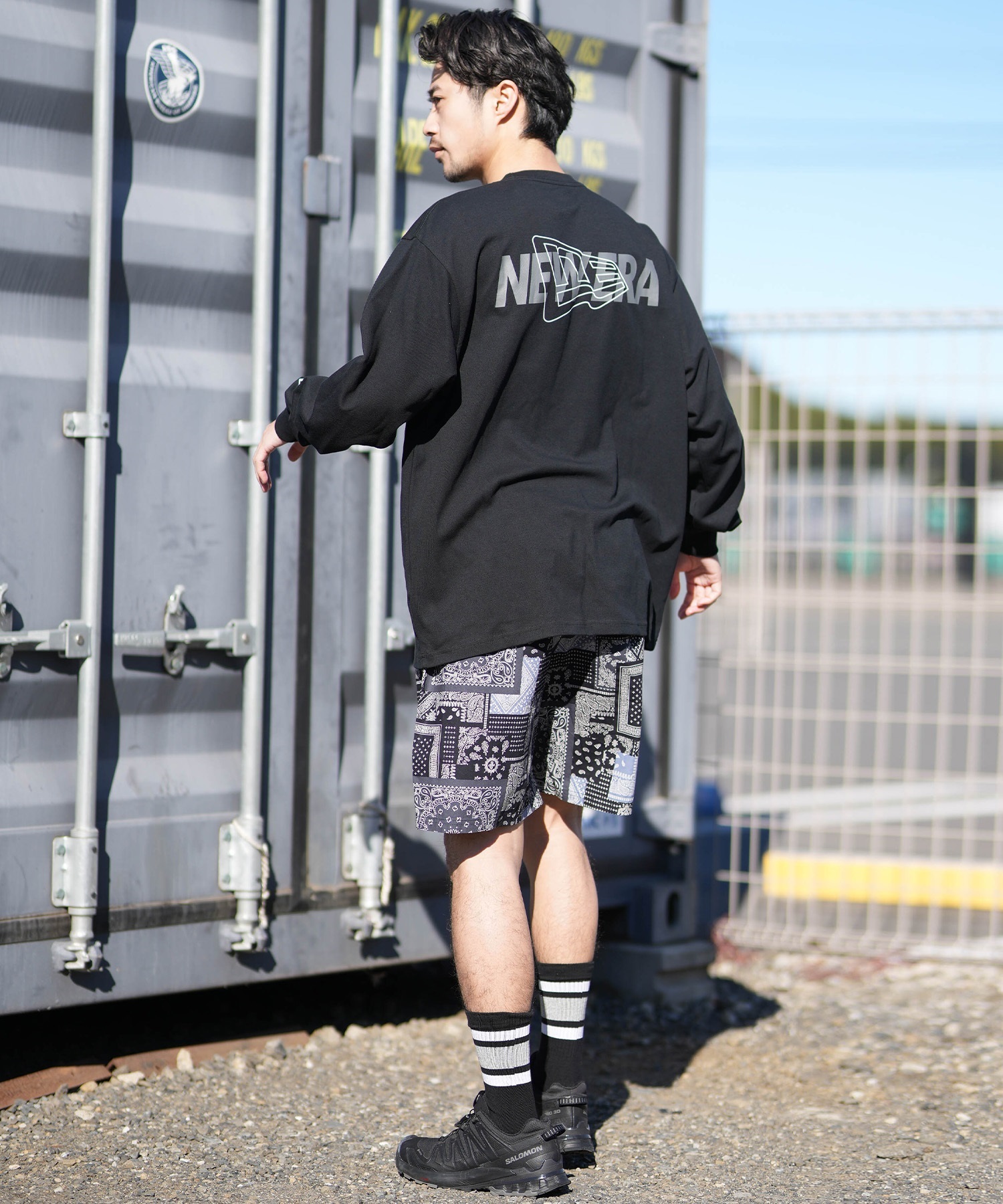 NEW ERA ニューエラ 長袖 Tシャツ ロンT メンズ オーバーサイズ