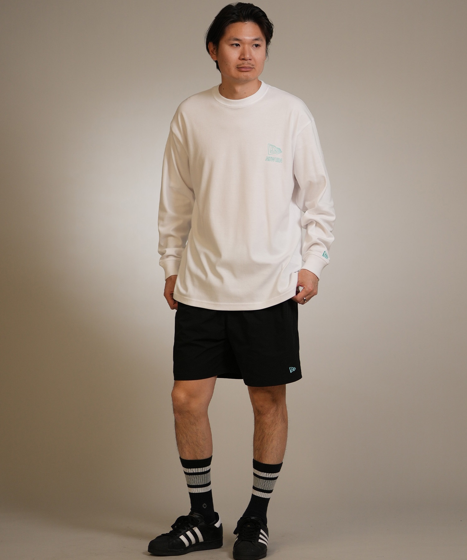 NEW ERA ニューエラ 長袖 Tシャツ ロンT メンズ バックプリント ロゴ