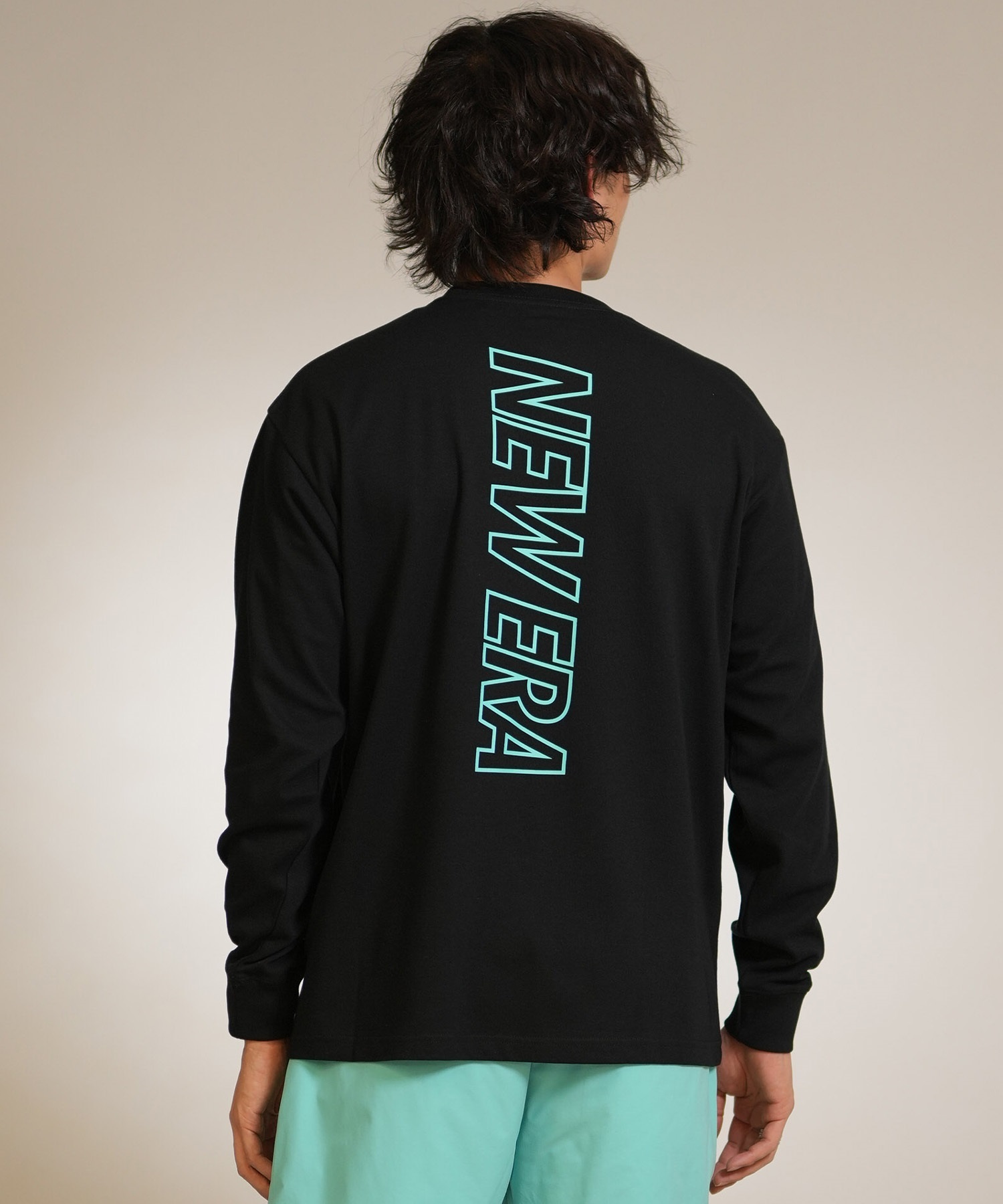 NEW ERA ニューエラ 長袖 Tシャツ ロンT メンズ バックプリント ロゴ