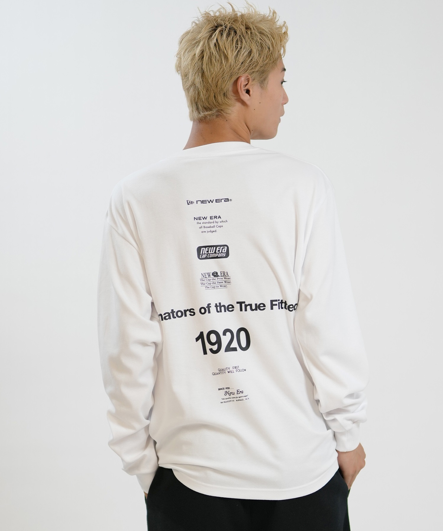 NEW ERA ニューエラ 長袖 Tシャツ ロンT メンズ ロゴ Archive Logo