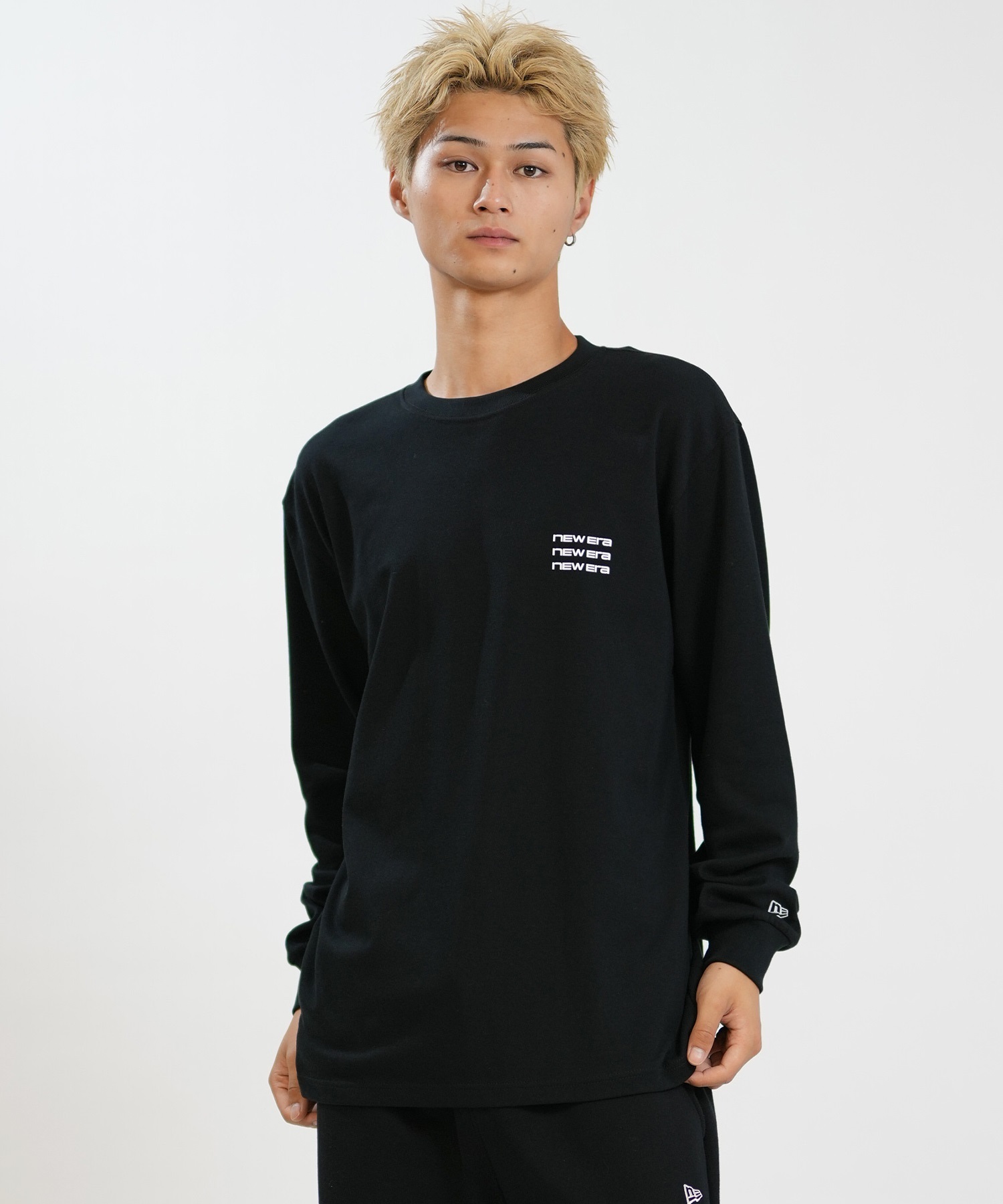 NEW ERA ニューエラ 長袖 Tシャツ ロンT メンズ ロゴ Archive Logo