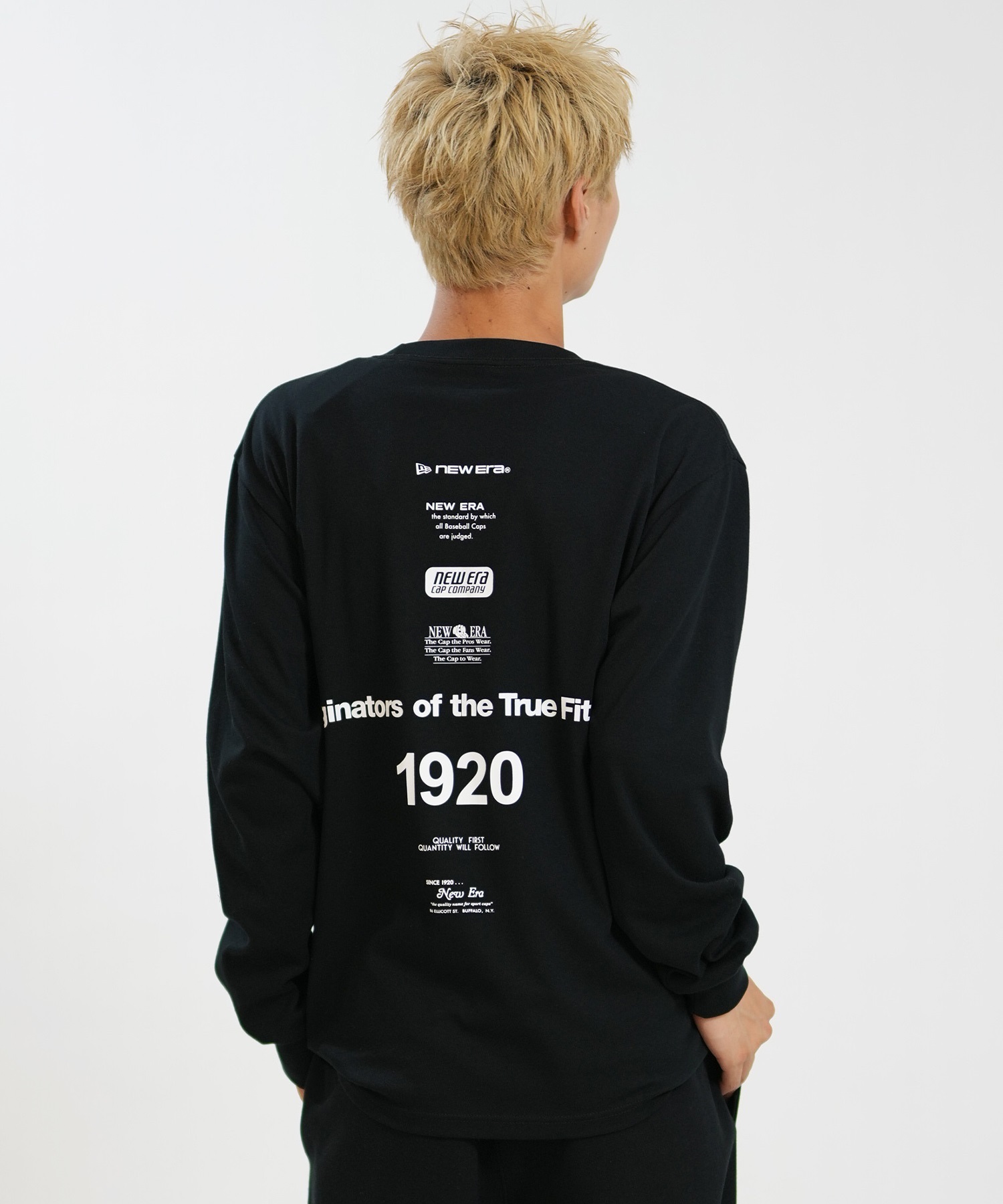 NEW ERA ニューエラ 長袖 Tシャツ ロンT メンズ ロゴ Archive Logo